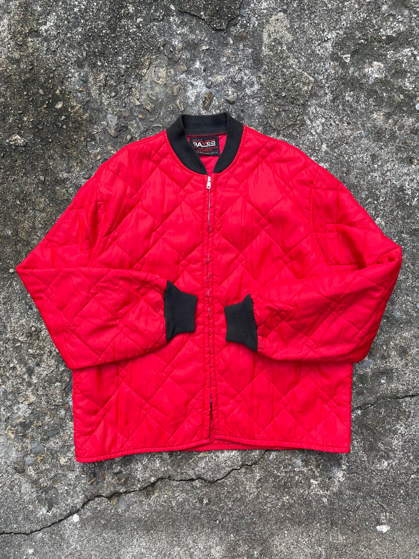 1960’s Davco Red Quilted Insulated Liner Jacket - L
