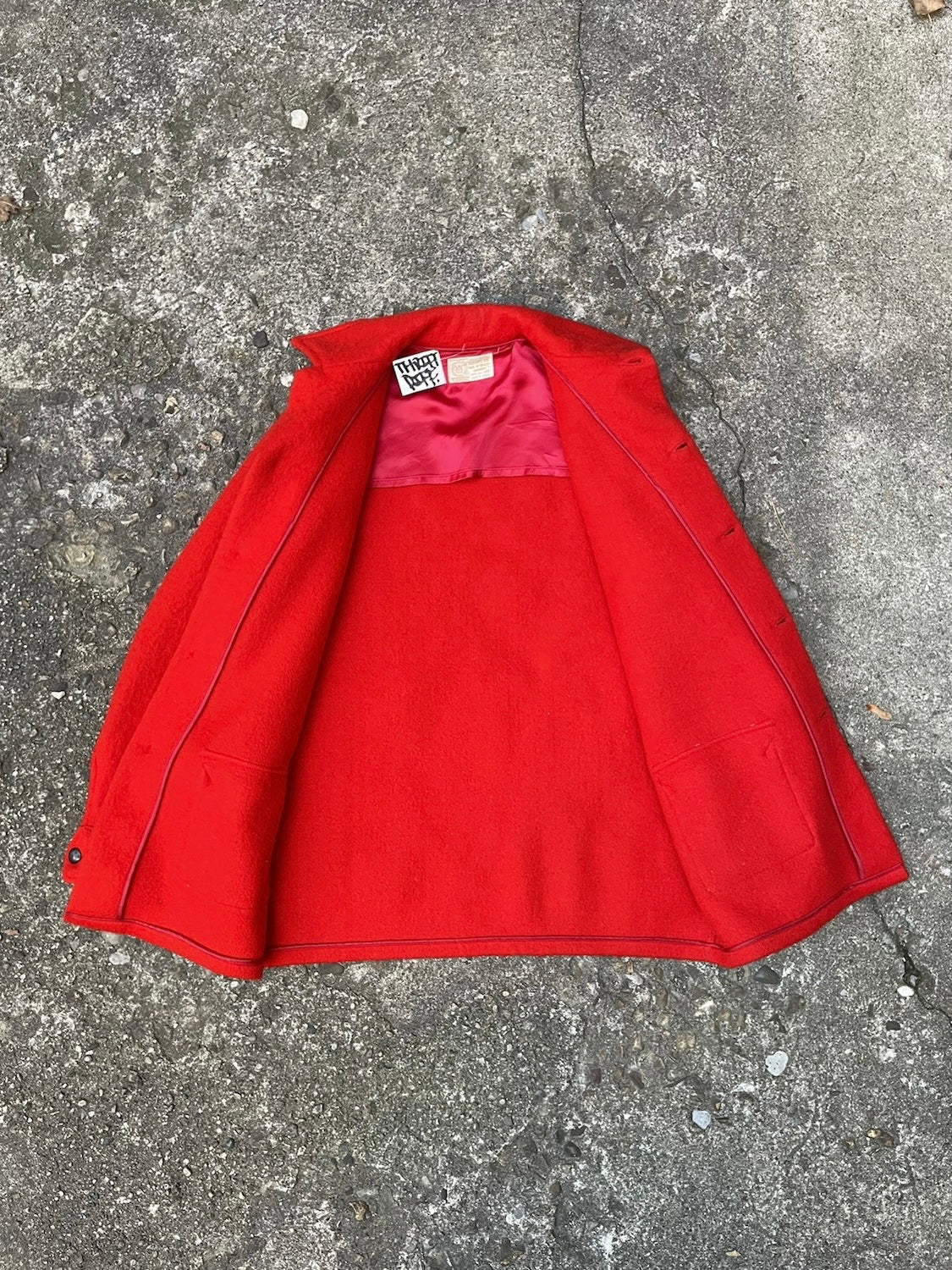 1950’s Hudson’s Bay Co Red Wool Overcoat - M