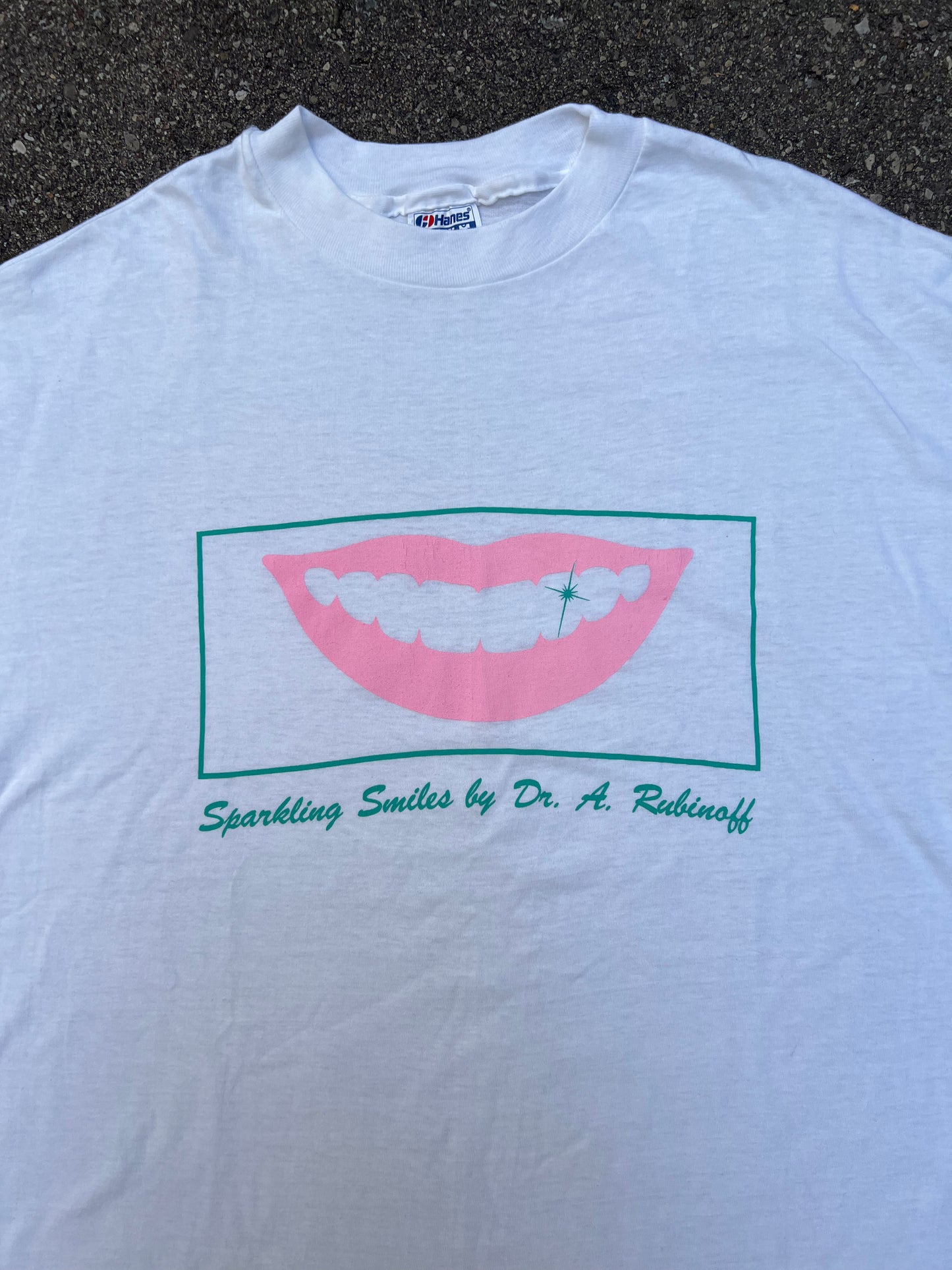 1980's Sparkling Smiles Graphic T-Shirt - XL