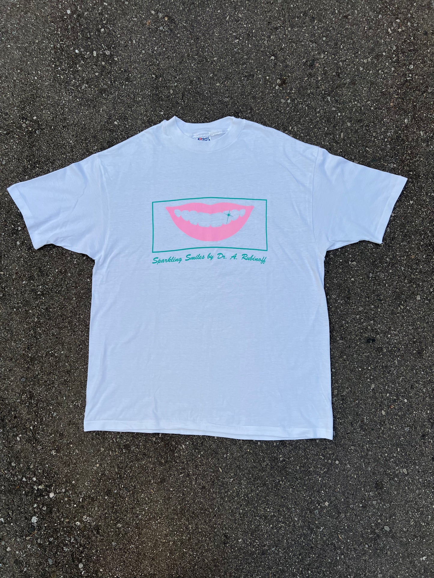 1980's Sparkling Smiles Graphic T-Shirt - XL