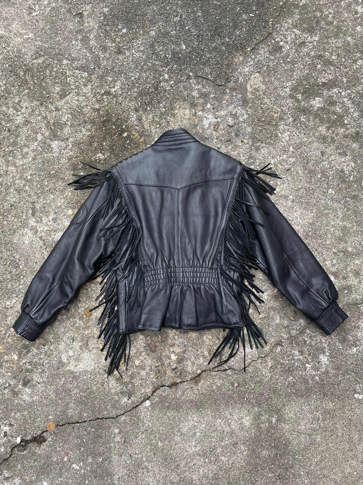 1980’s Harley Davidson Fringe Leather Motorcycle Jacket - S