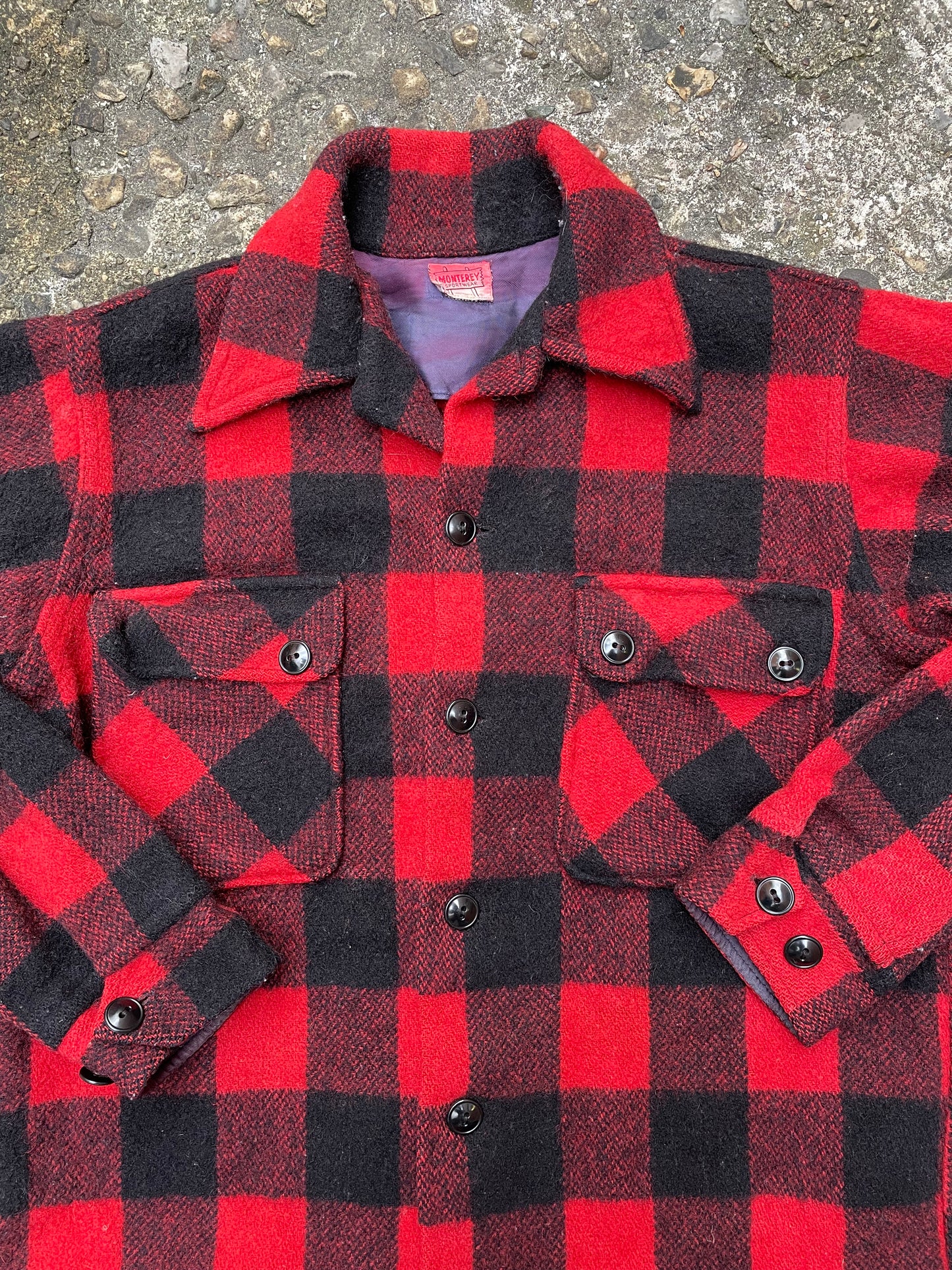 1950’s/1960’s Monterey Sportswear Buffalo Check Plaid Wool Jacket - S