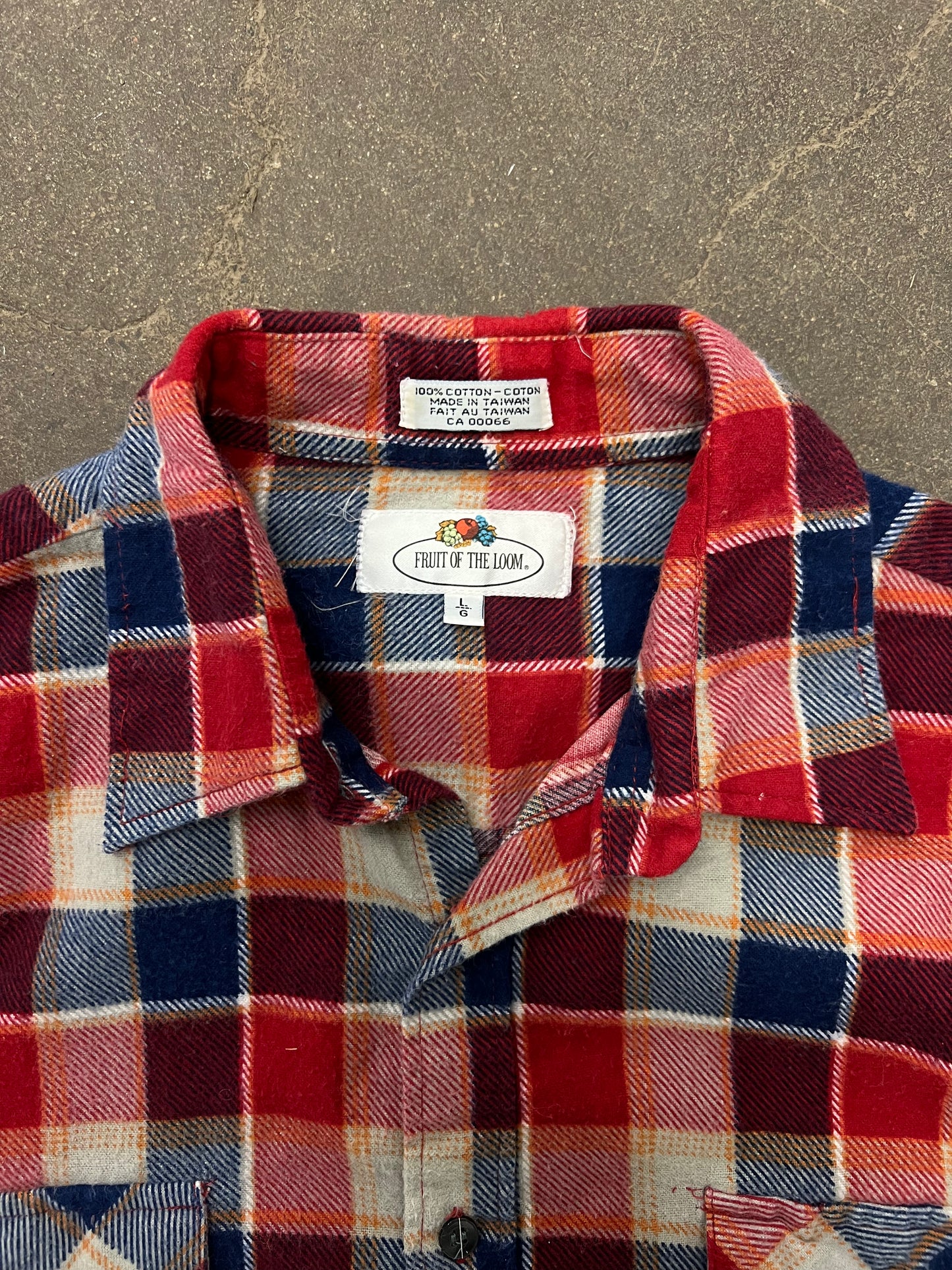 1980’s Fruit of the Loom Cotton Flannel Shirt - L