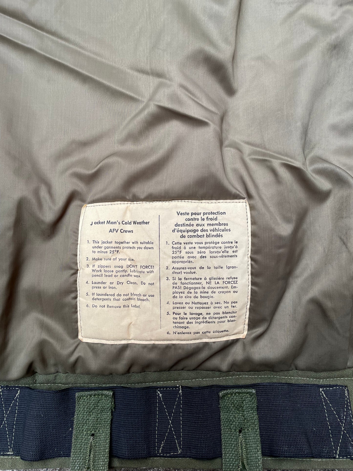 1950’s/1960's Canadian Armed Forces AFV Cold Weather Jacket - S