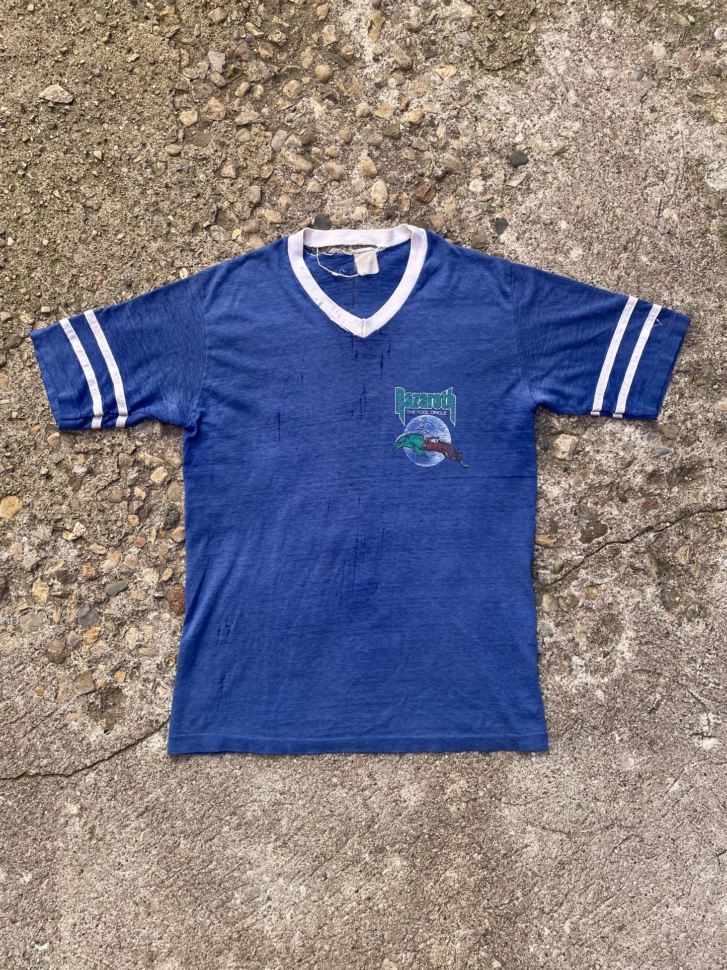 1981 Nazareth 'The Fool Circle' Thrashed Band T-Shirt - M