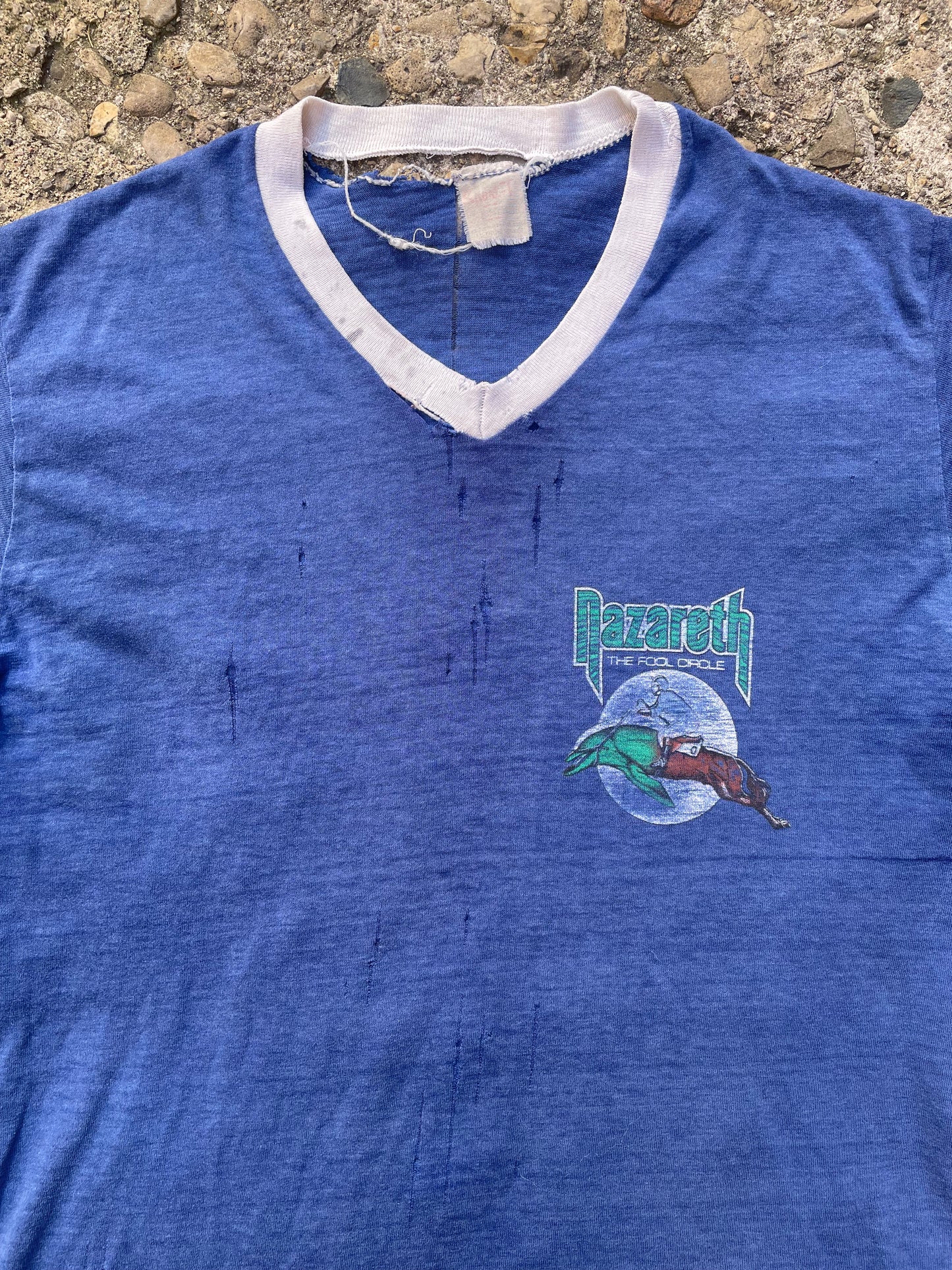 1981 Nazareth 'The Fool Circle' Thrashed Band T-Shirt - M
