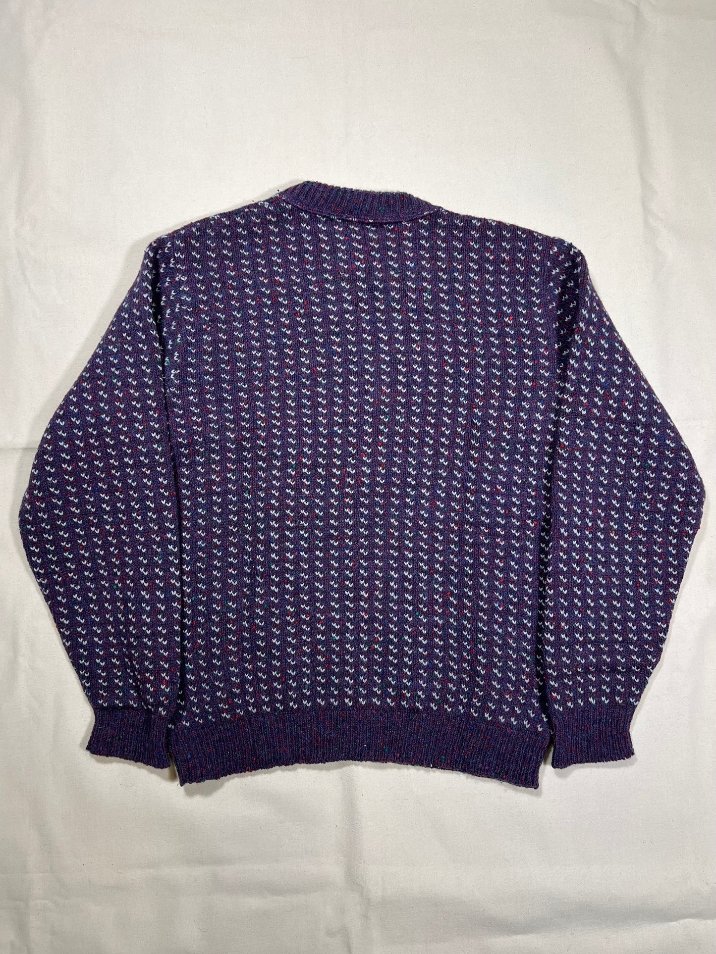 1990's Alps Birdseye Wool Knit Sweater - L