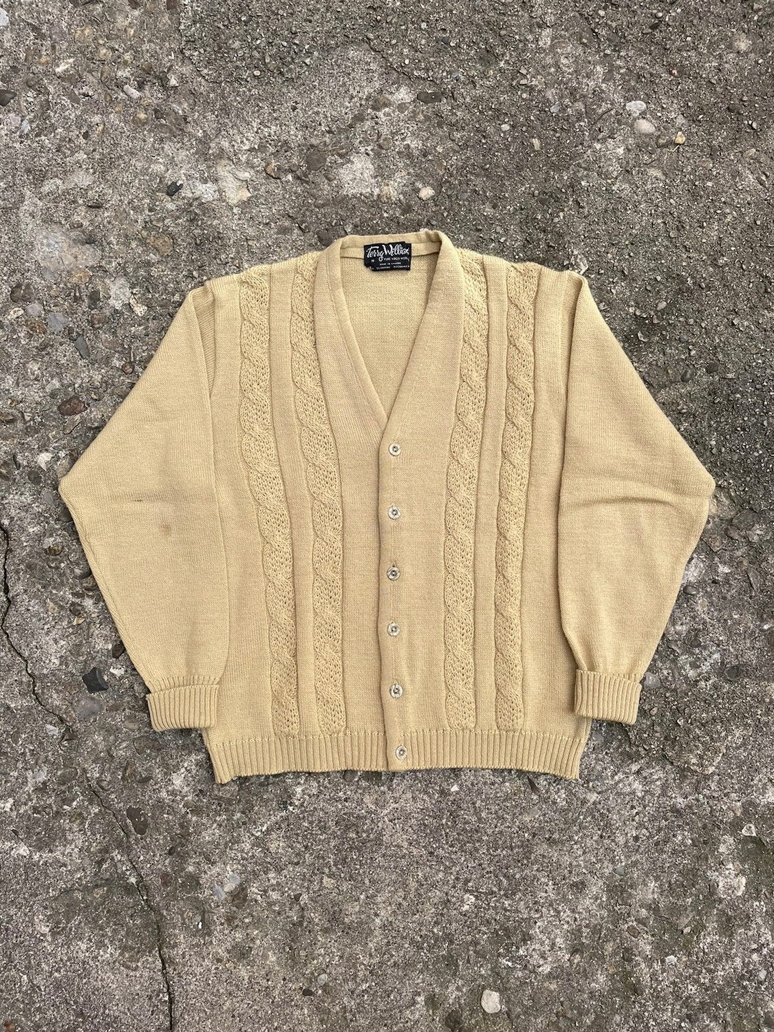 1960's/1970's Terry Williams Wool Knit Cardigan Sweater - M