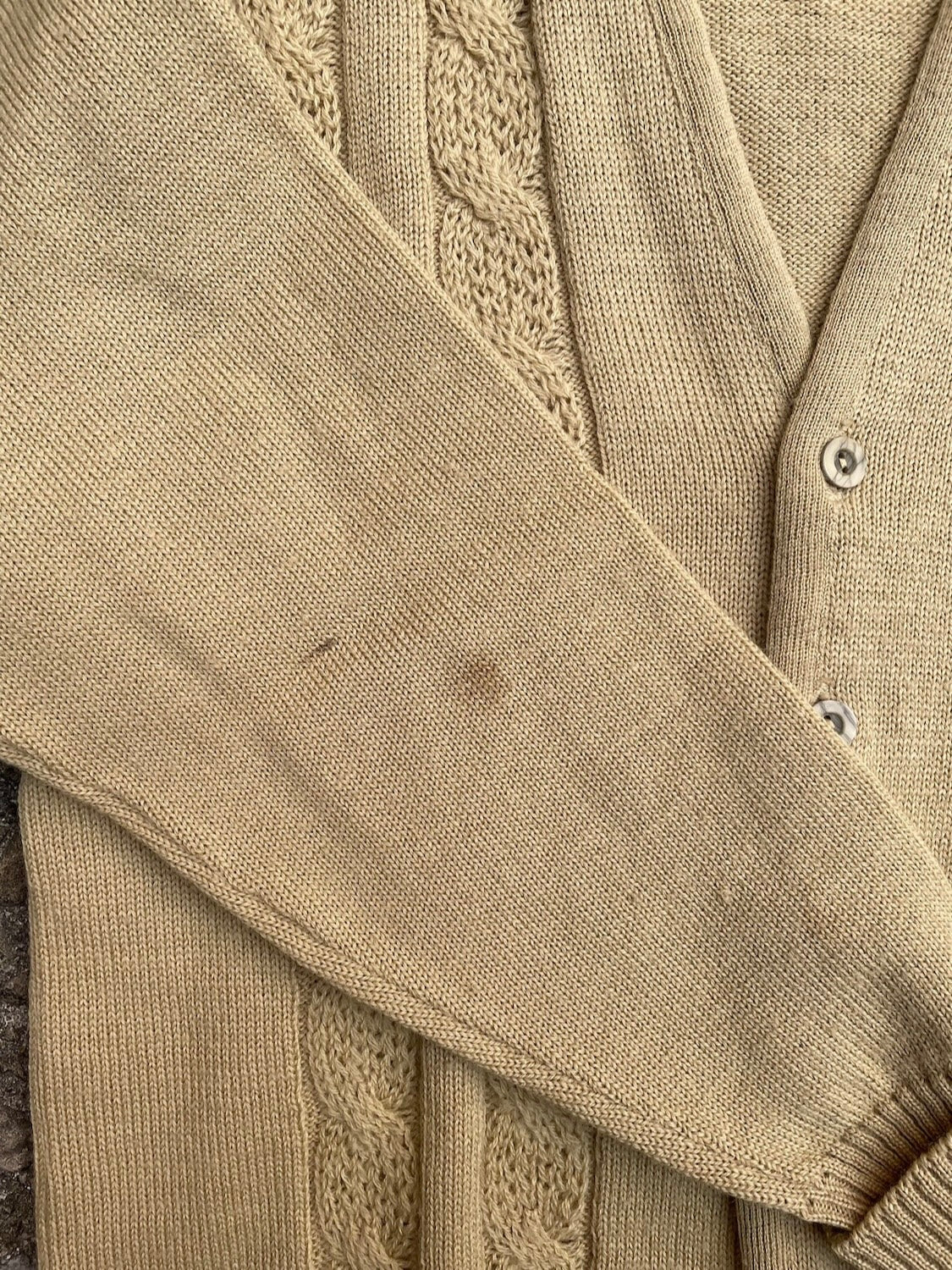 1960's/1970's Terry Williams Wool Knit Cardigan Sweater - M