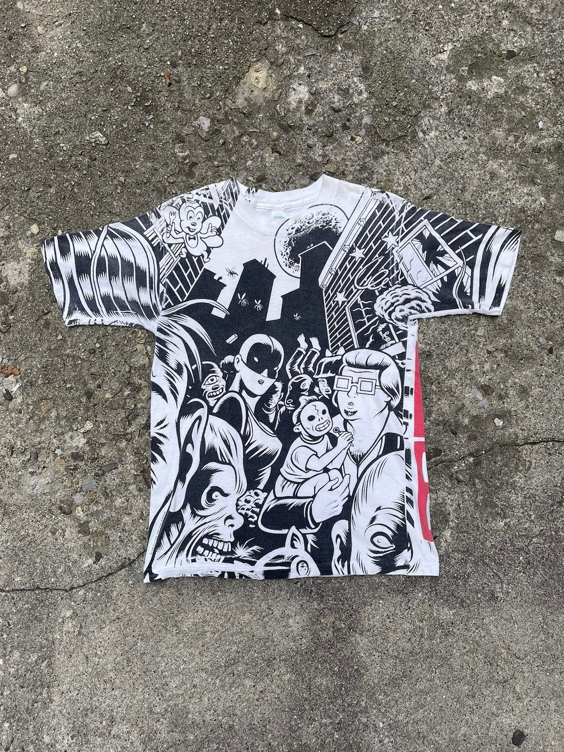 1990 Iggy Pop 'Brick by Brick' Band T-Shirt - L