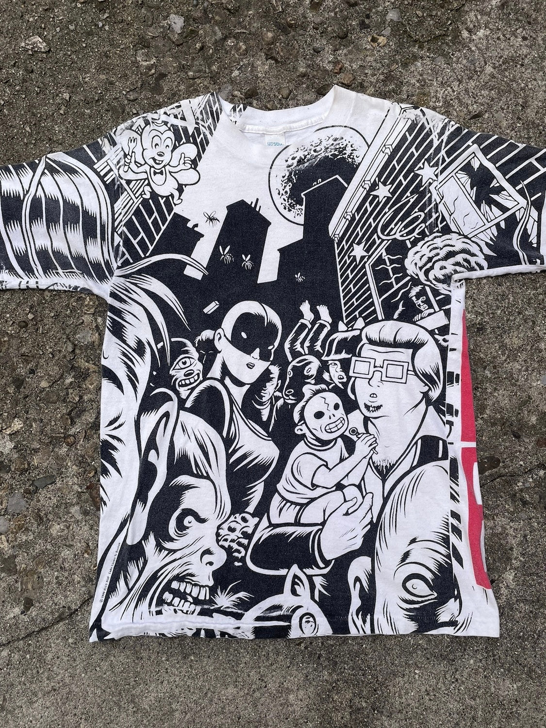 1990 Iggy Pop 'Brick by Brick' Band T-Shirt - L