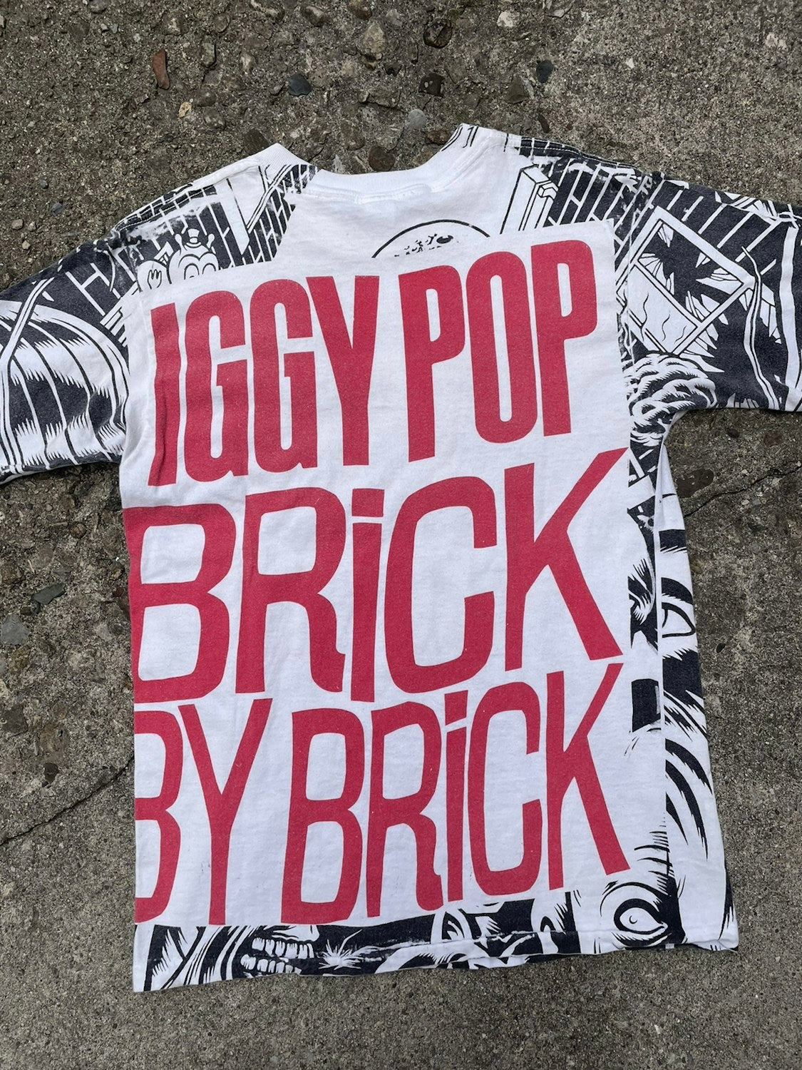 1990 Iggy Pop 'Brick by Brick' Band T-Shirt - L