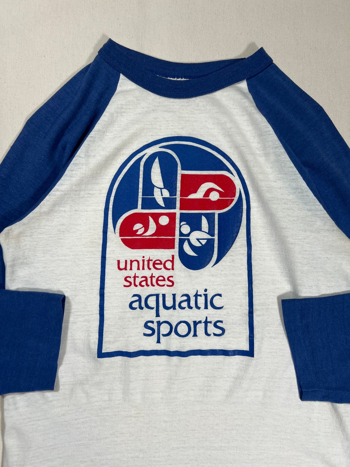 1980's United States Aquatic Sports Raglan T-Shirt - M