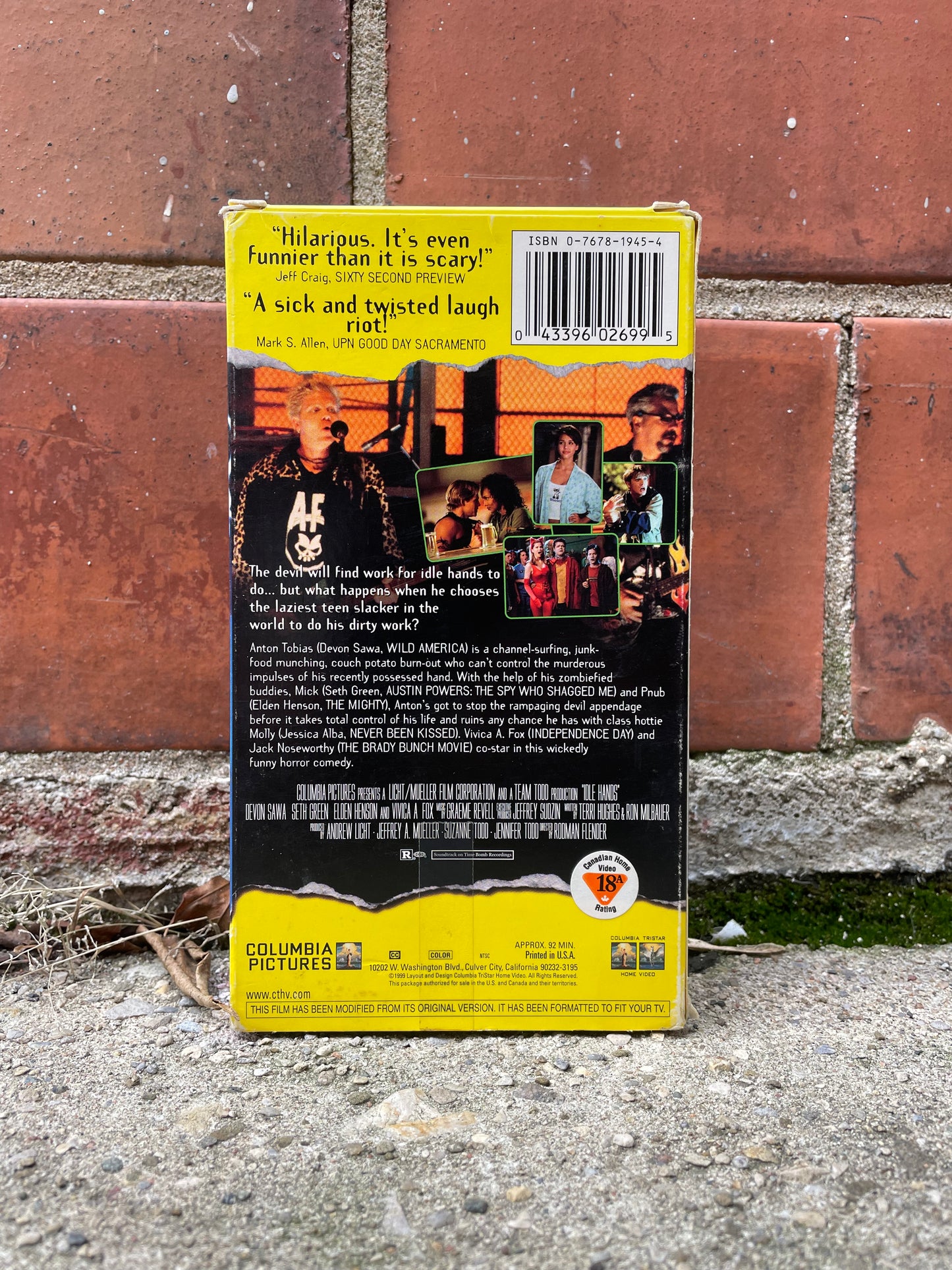 1999 Idle Hands VHS Tape