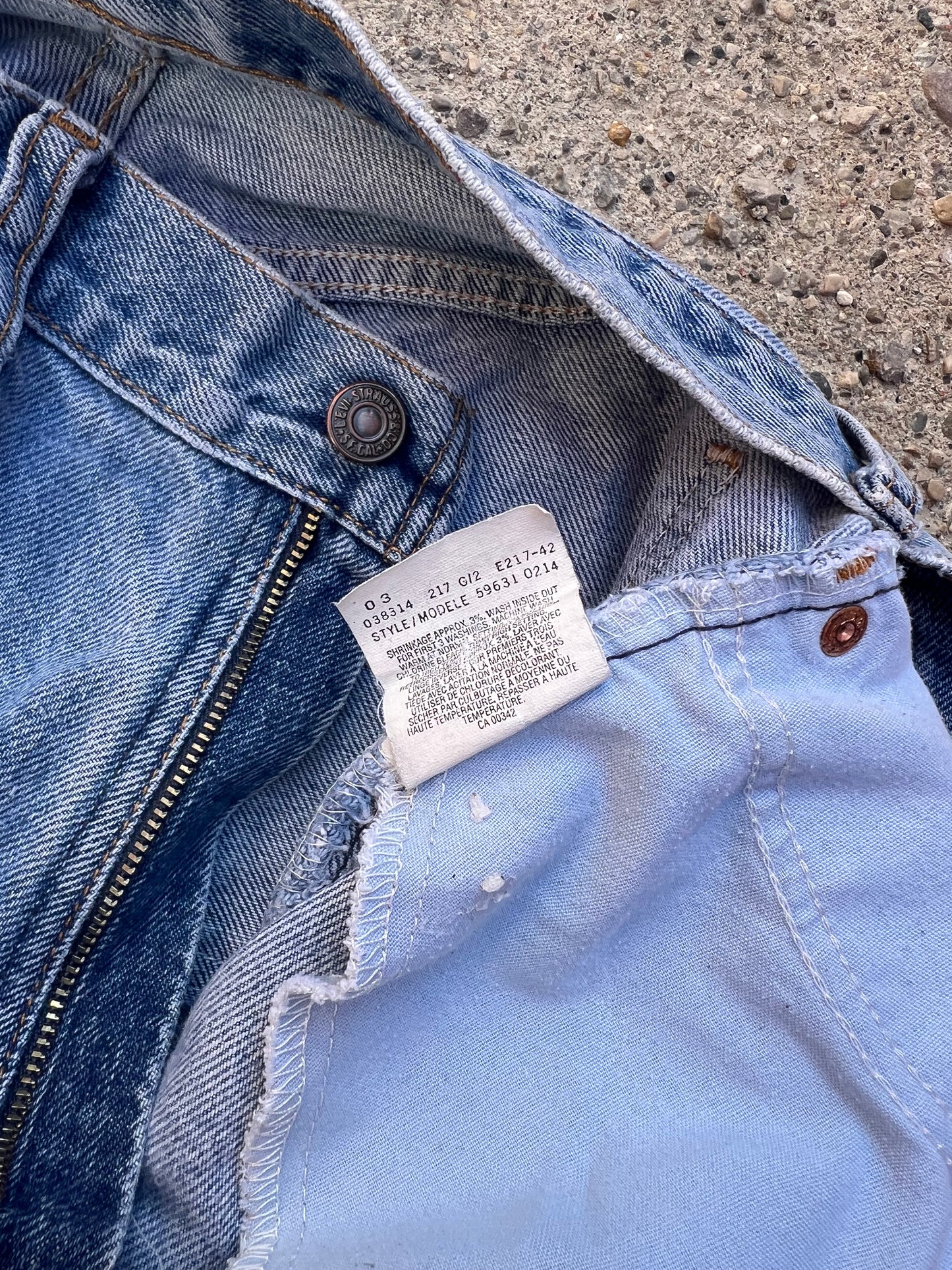 1997 Levi's 631 Orange Tab Light Wash Denim Jeans - 28