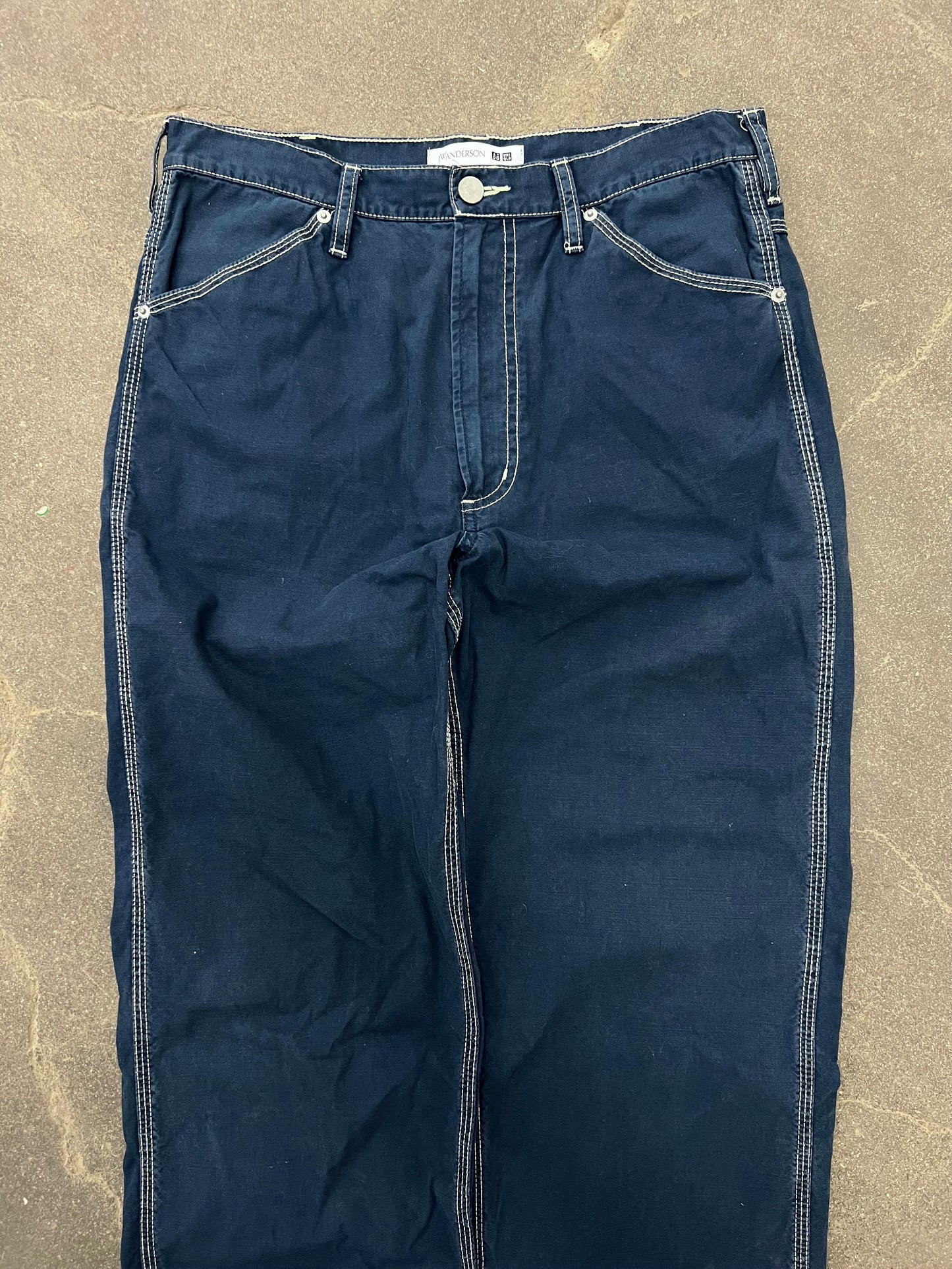 JW Anderson x Uniqlo Straight Leg Navy Trousers - 30
