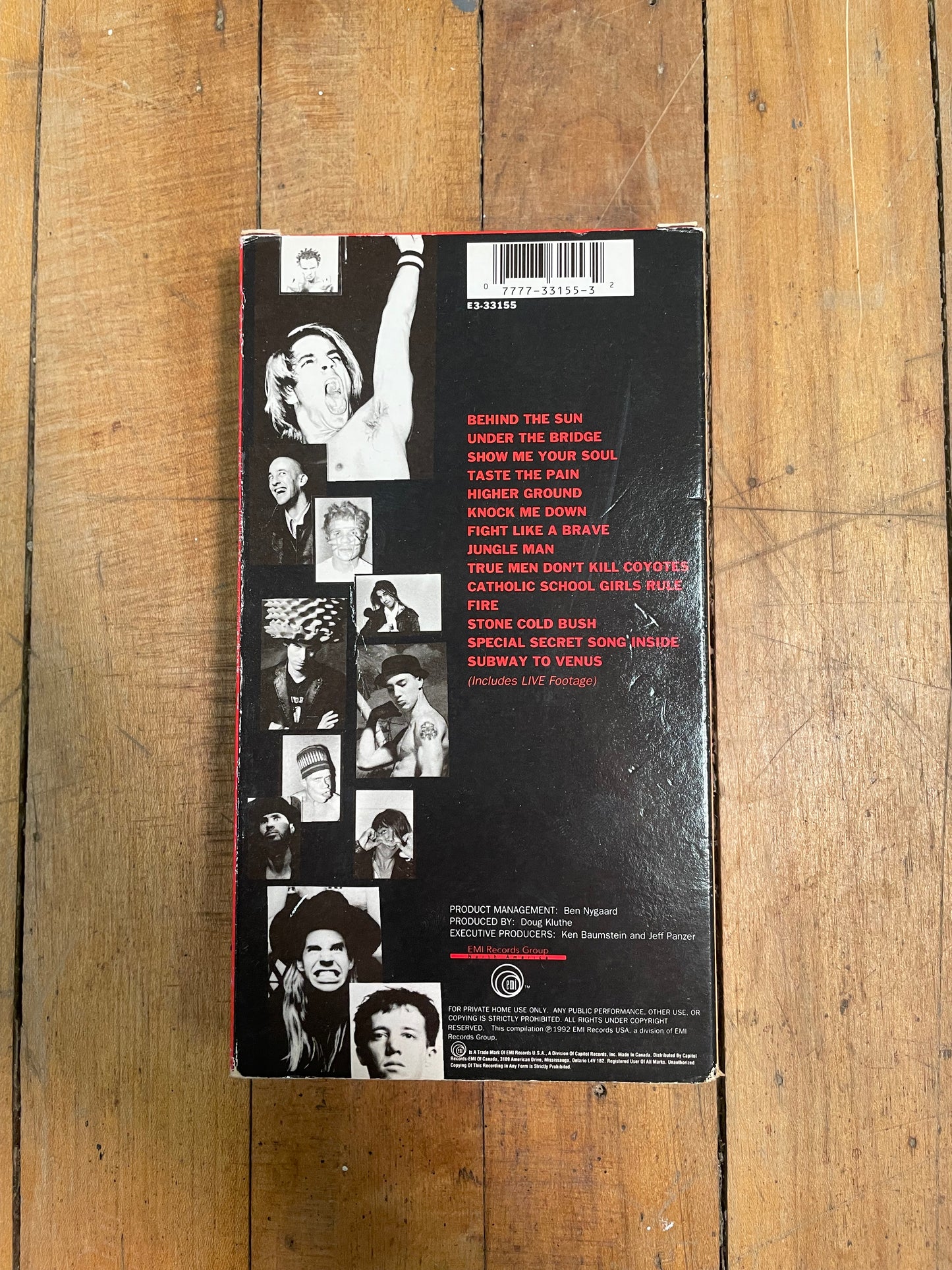 1992 Red Hot Chili Peppers What Hits? VHS Tape
