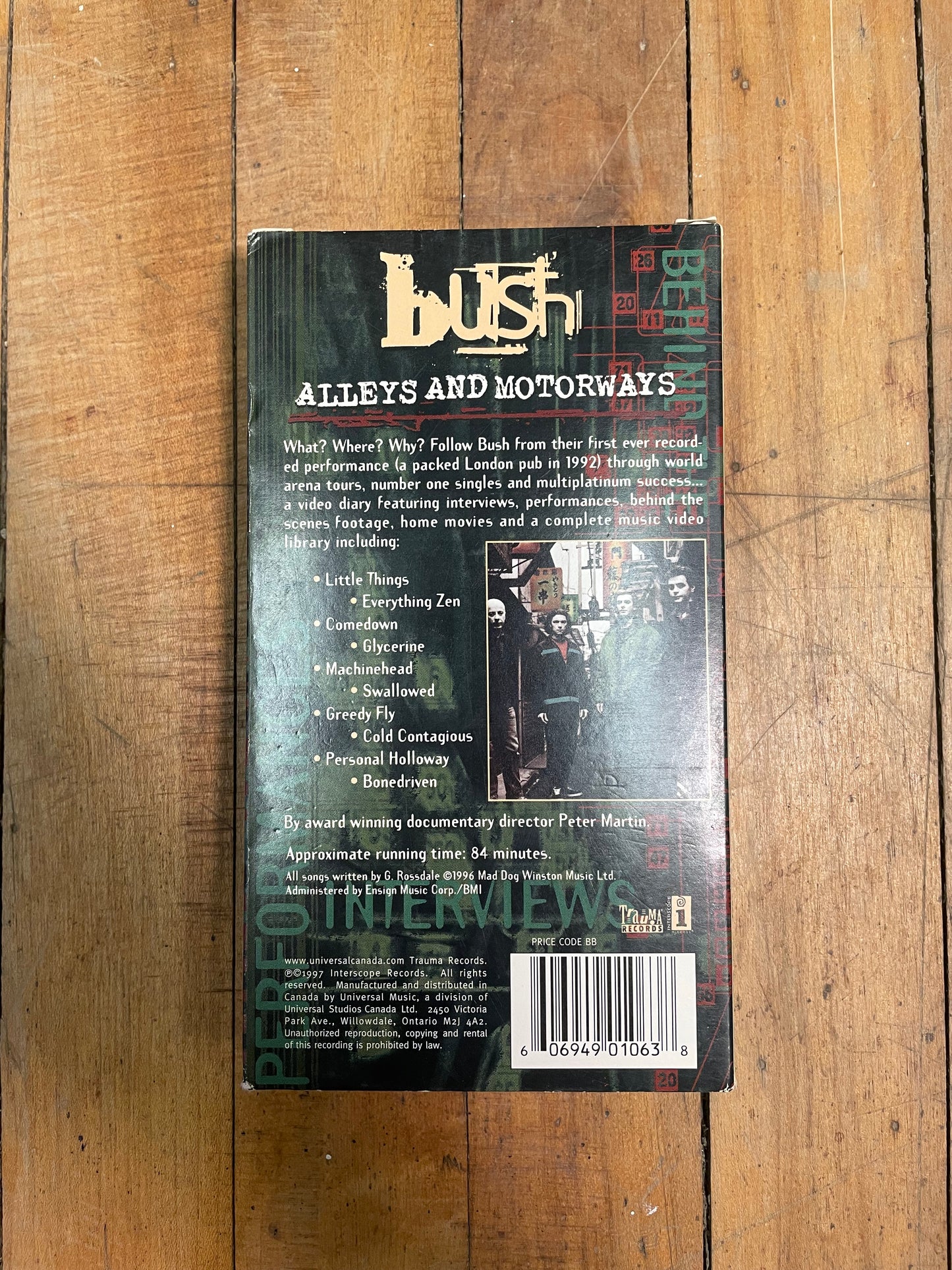 1997 Bush Alleys and Motorways VHS Tape