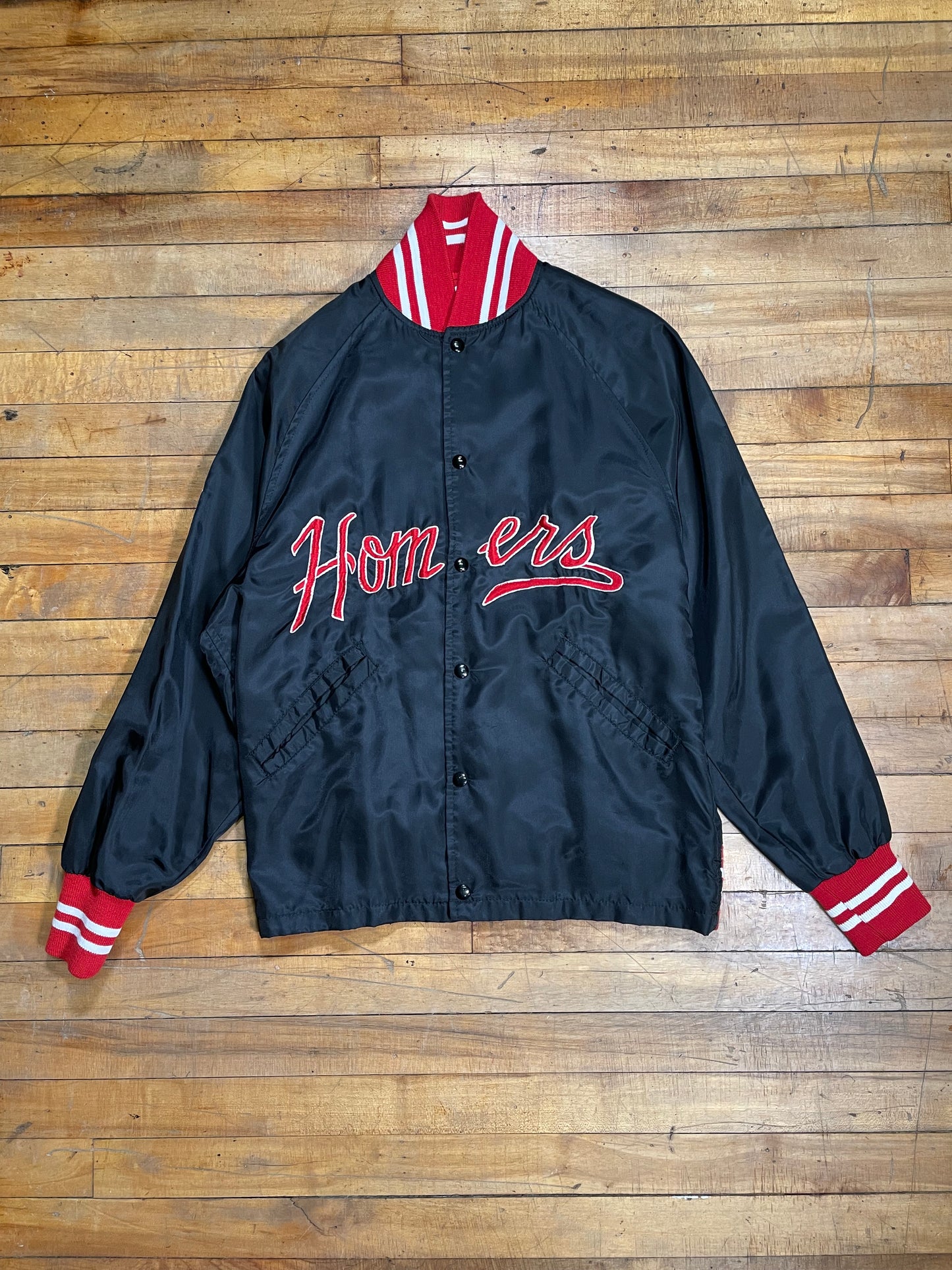 1970's Homers Satin Varsity Bomber Jacket - L