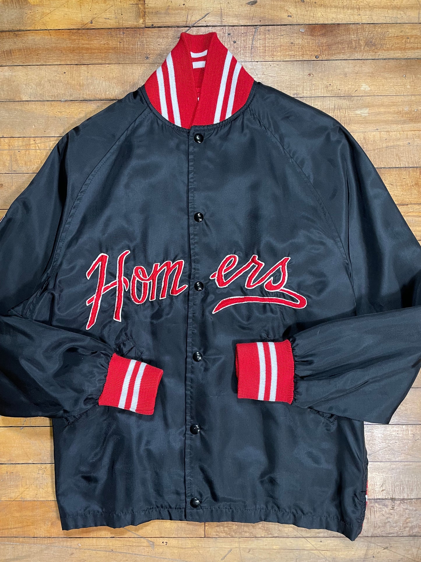 1970's Homers Satin Varsity Bomber Jacket - L