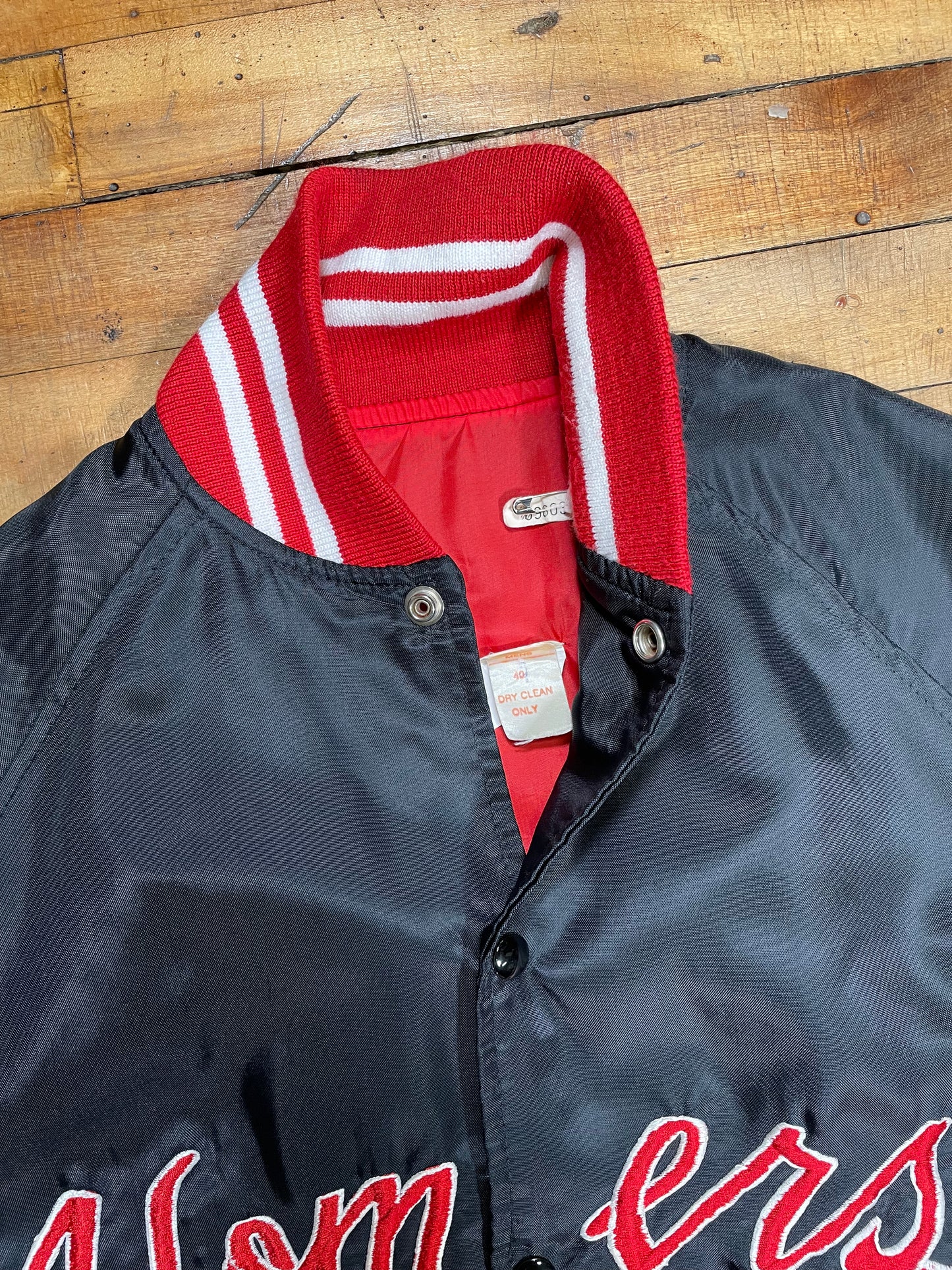 1970's Homers Satin Varsity Bomber Jacket - L