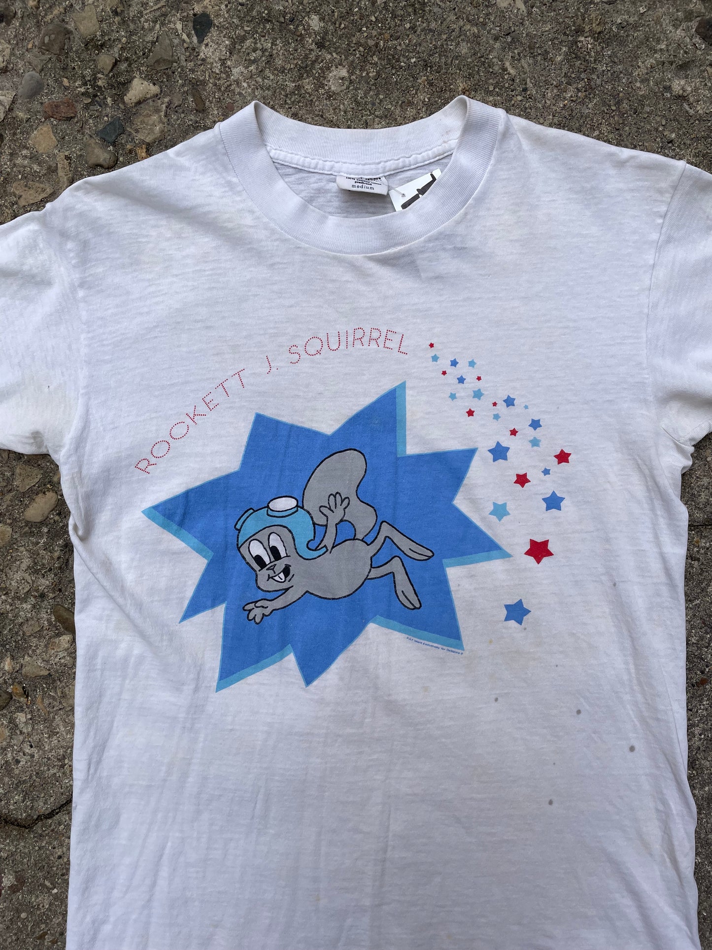 1990's Stanley Destantis Rockett J. Squirrel T-Shirt - M