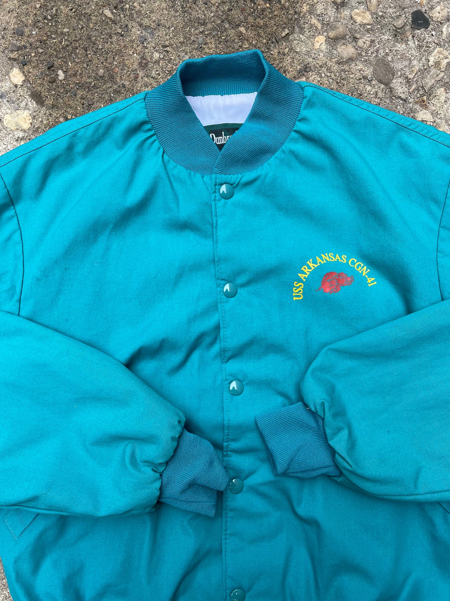 1980's USS Arkansas CGN-41 Bomber Jacket - M