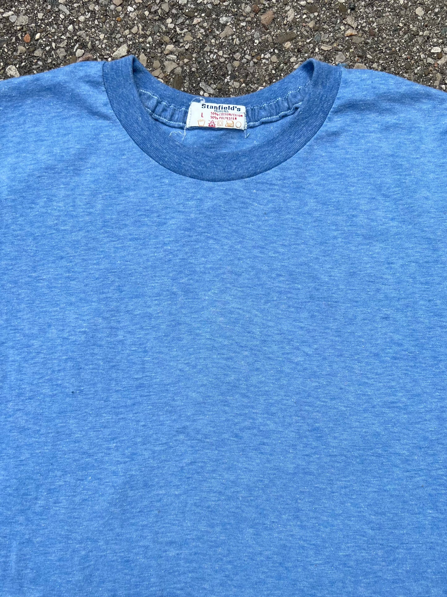 1960's Stanfield's Blank Blue T-Shirt - L