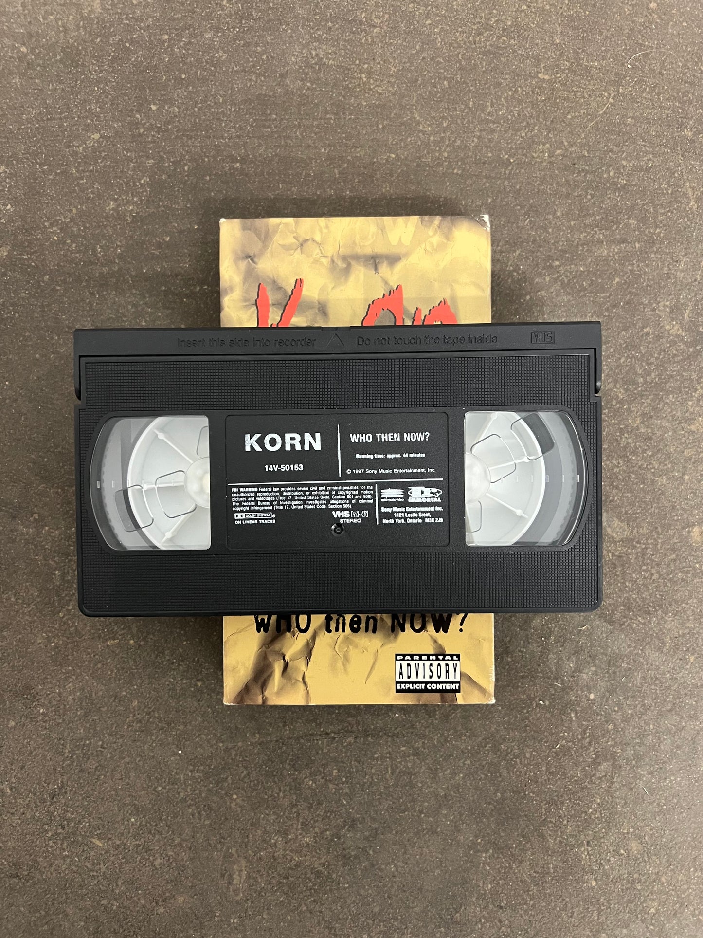 1997 Korn: Who Then Now? VHS Tape