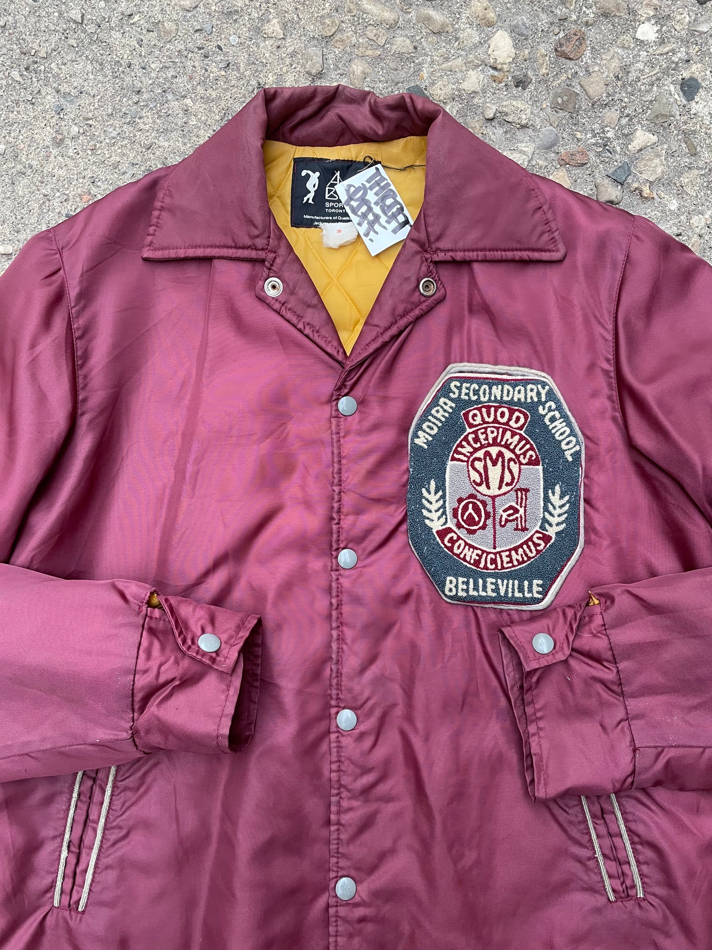1970's Moira Secondary School Varsity Jacket - L