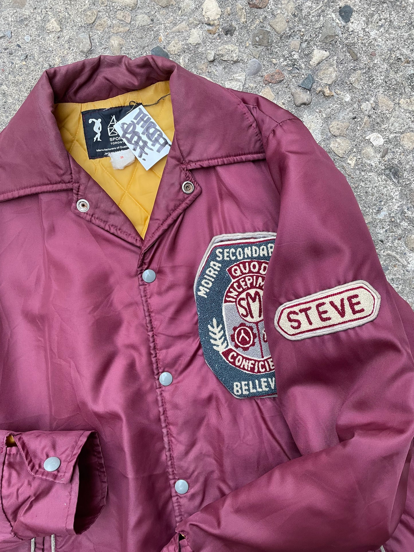 1970's Moira Secondary School Varsity Jacket - L