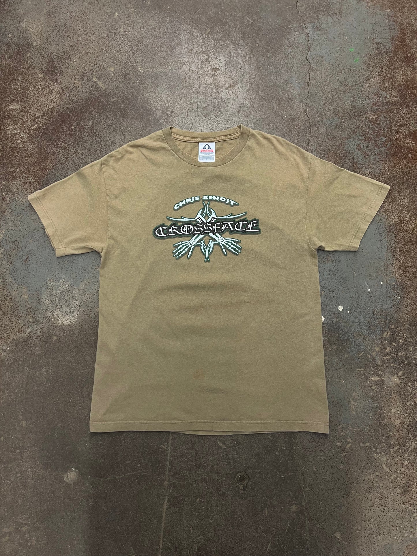 2004 WWE Chris Benoit The Crippler 'Crossface' Graphic T-Shirt - L
