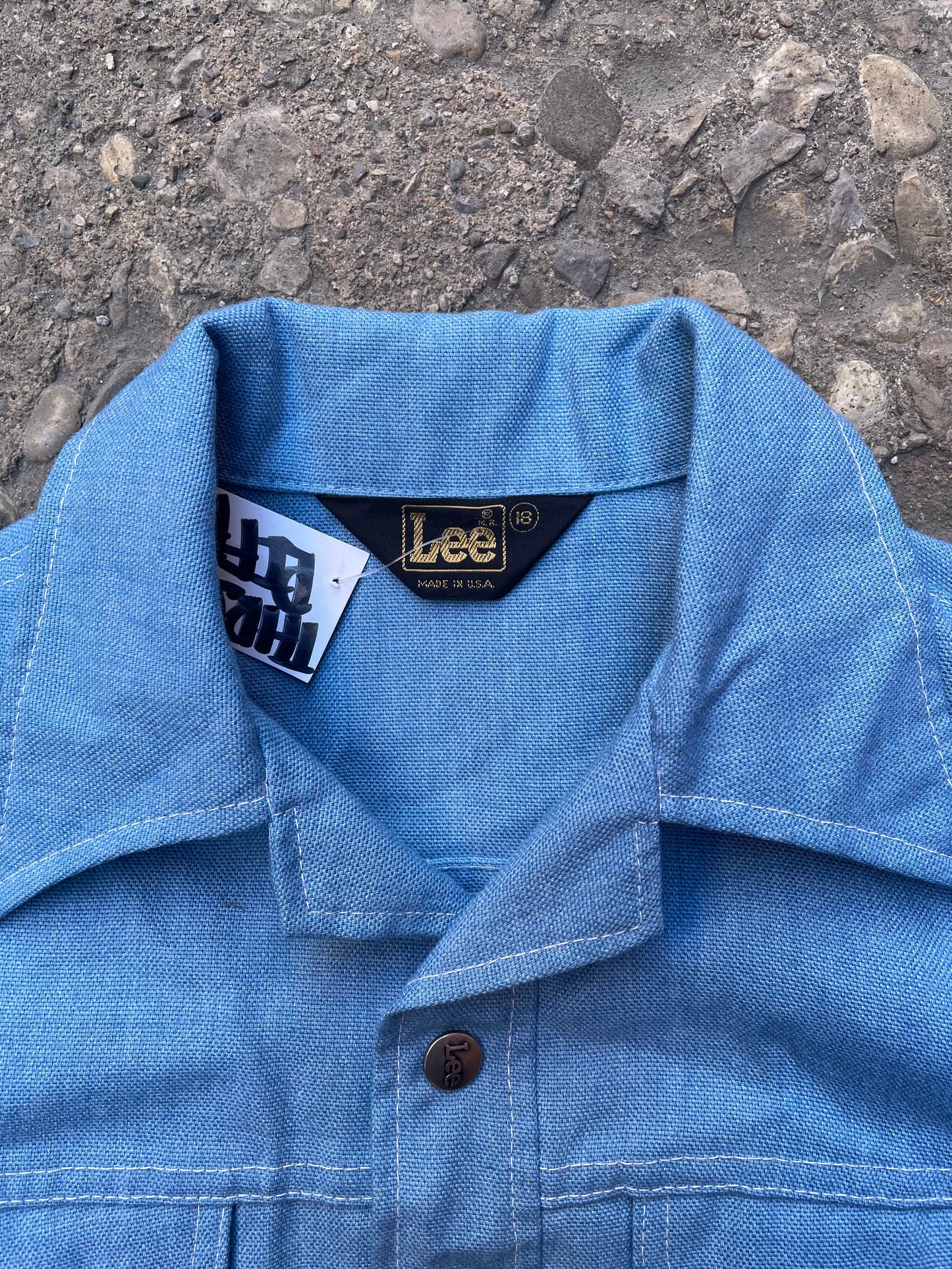 1970's Lee Light Blue Canvas Jacket - S