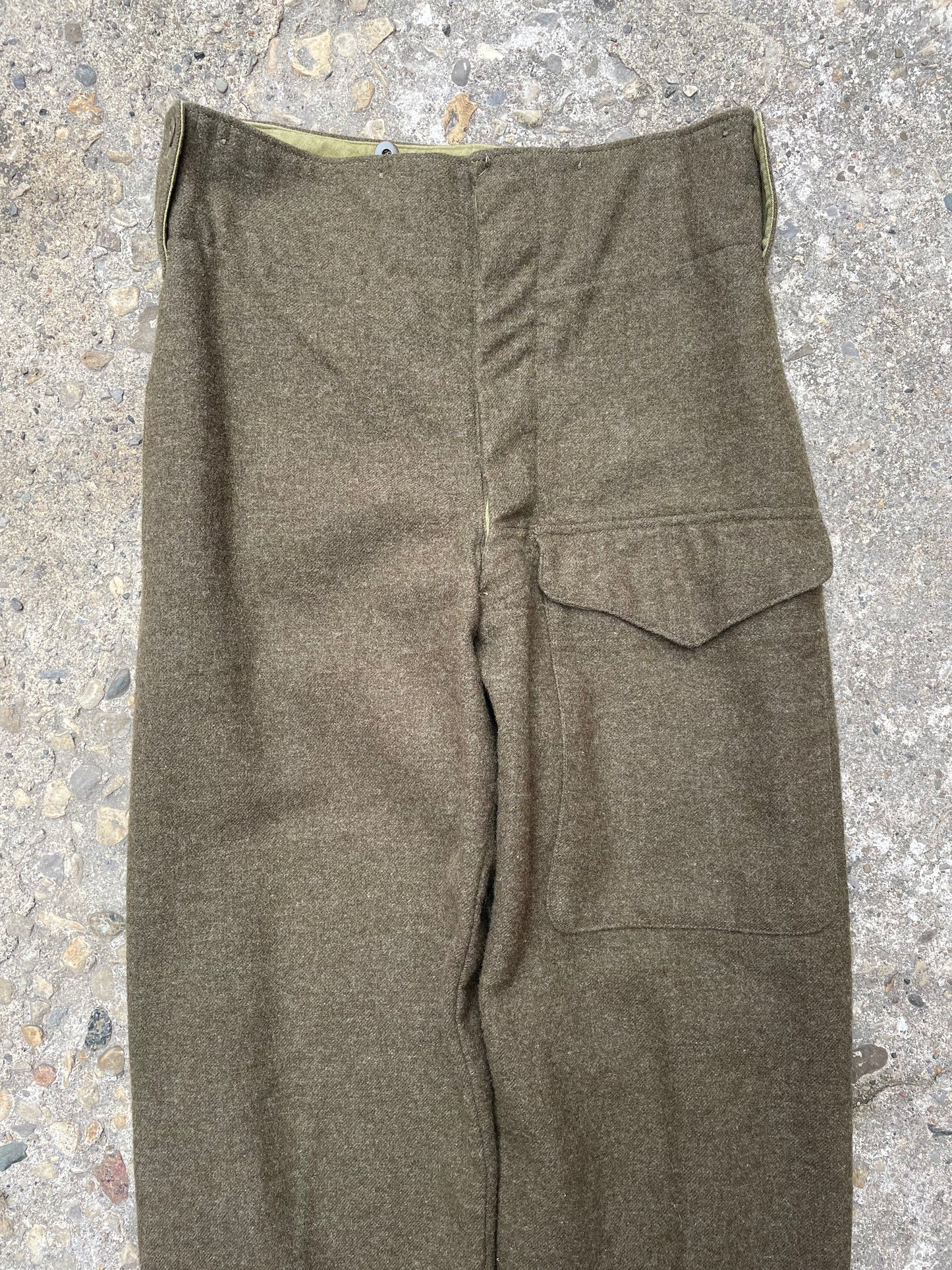 1952 Canadian Military Wool Battle Dress Trousers/Pants - 32