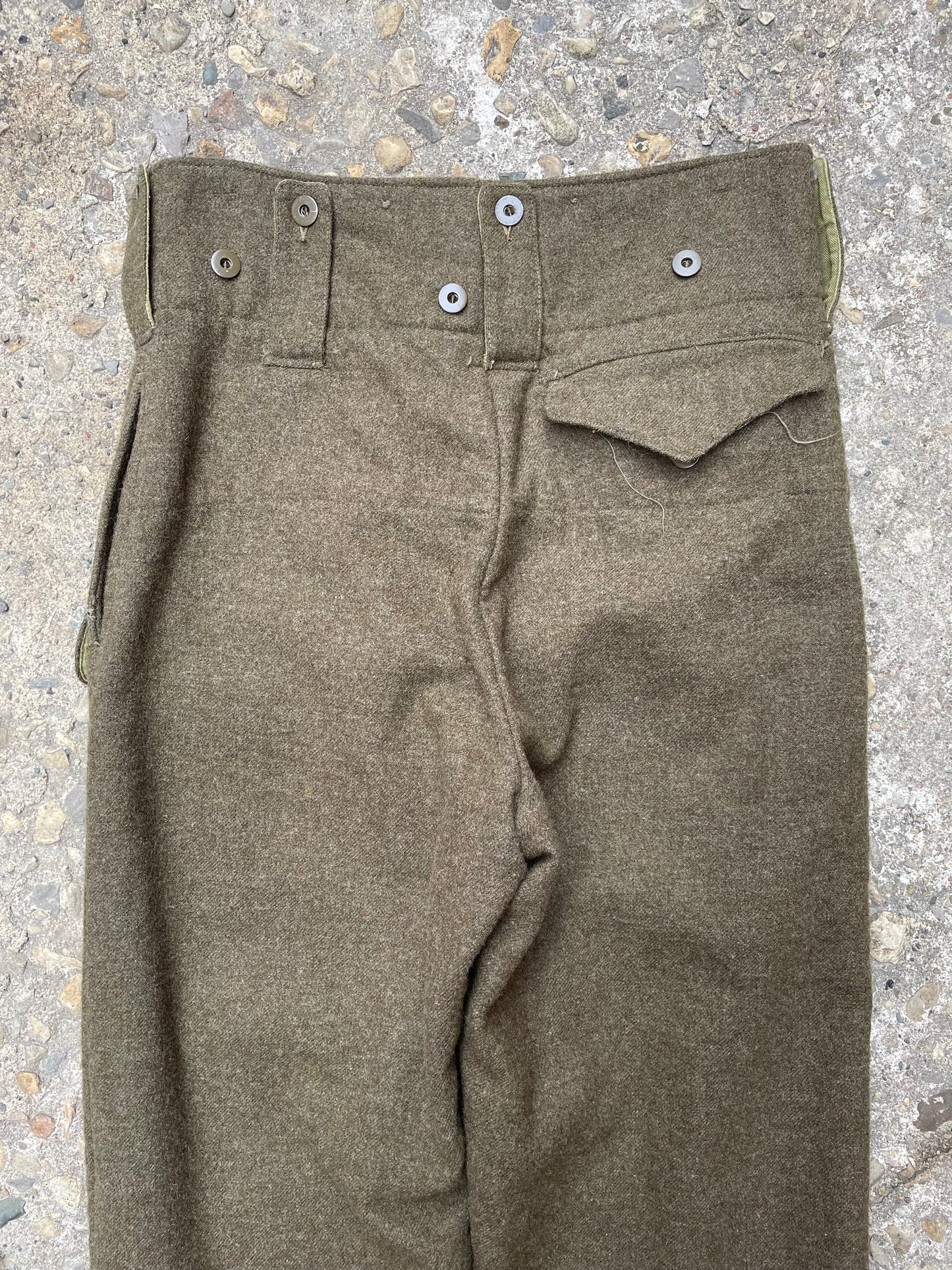 1952 Canadian Military Wool Battle Dress Trousers/Pants - 32