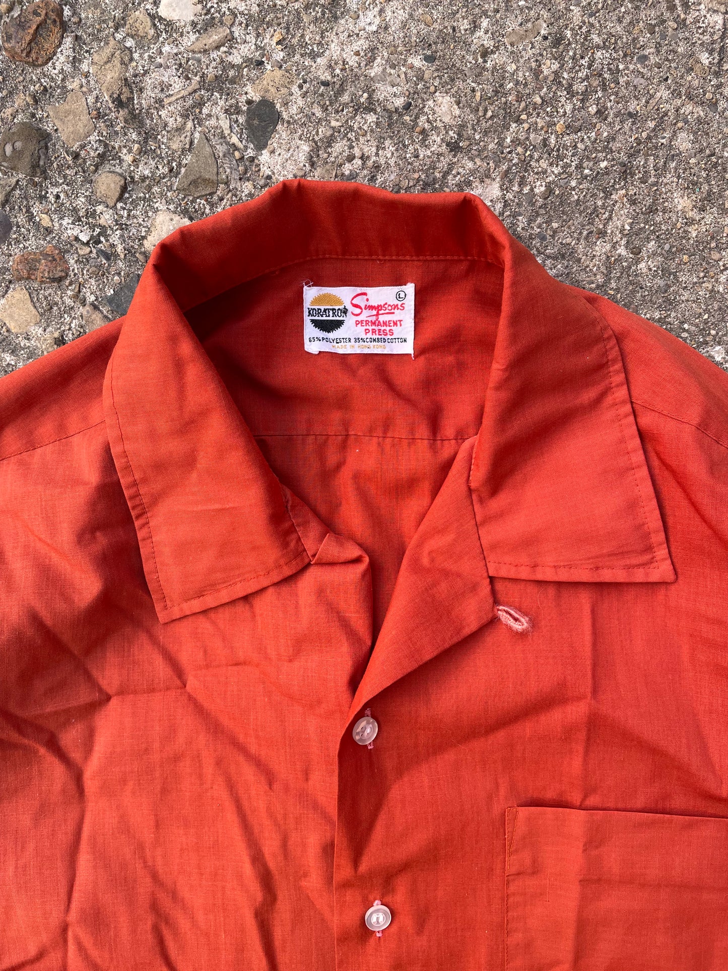 1950's/1960's Simpson's Loop Collar Button Up Shirt - L