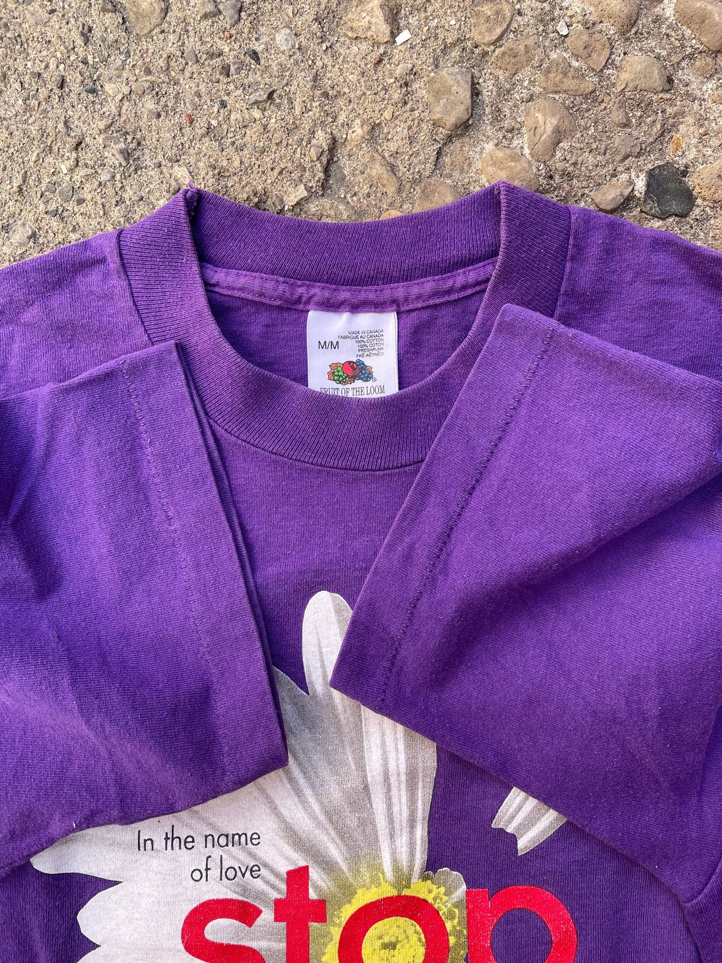 1990's The Body Shop 'Stop Violence Against Women' T-Shirt - M