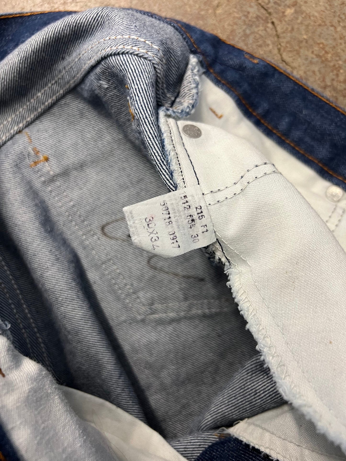 1981 Levi's 50718 Orange Tab Dark Wash Denim Jeans - 30