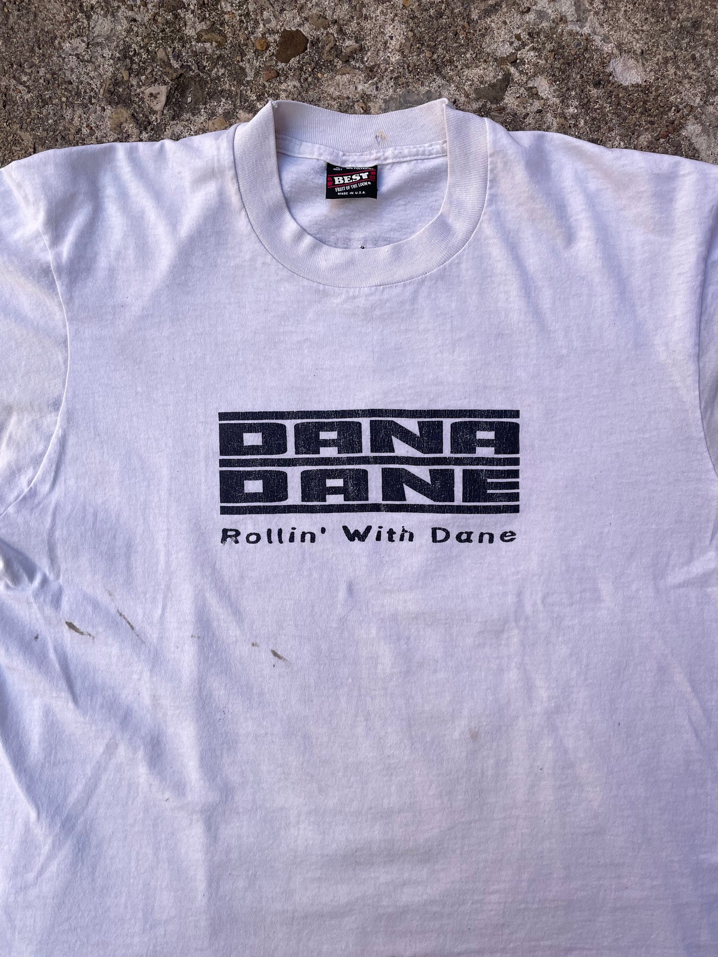 1995 Dana Dane 'Rollin' With Dane' Album Rap T-Shirt - L