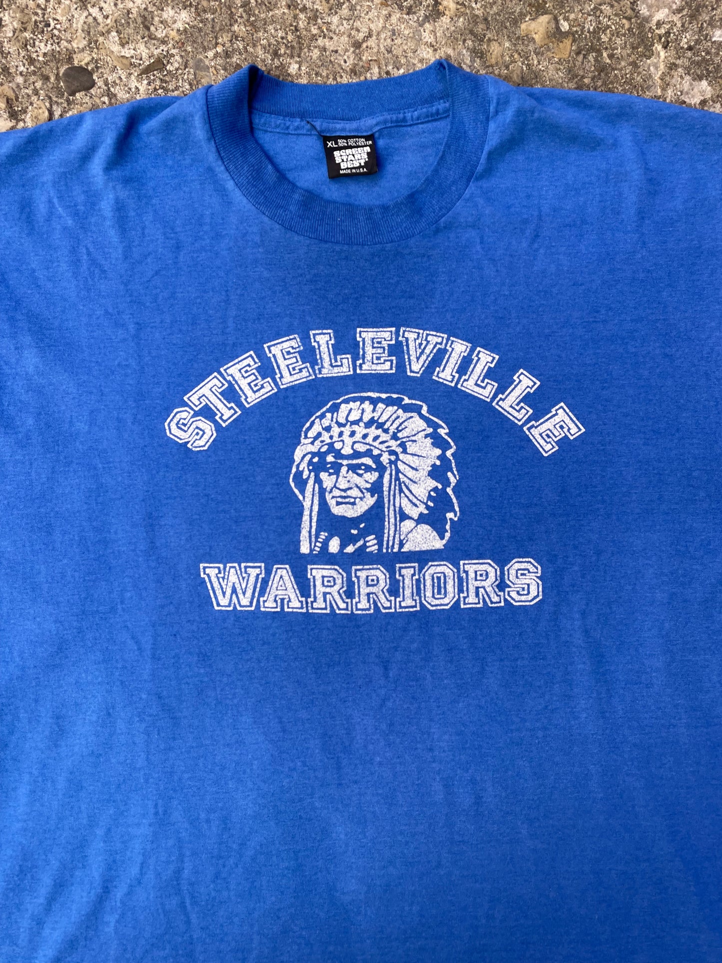 1990's Steeleville Warriors Graphic T-Shirt - XL