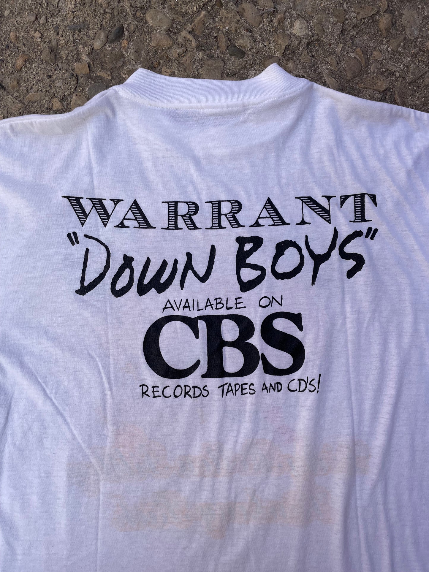 1980's Warrant 'Dirty Rotten Filthy Stinking Rich' Album Band T-Shirt - XL