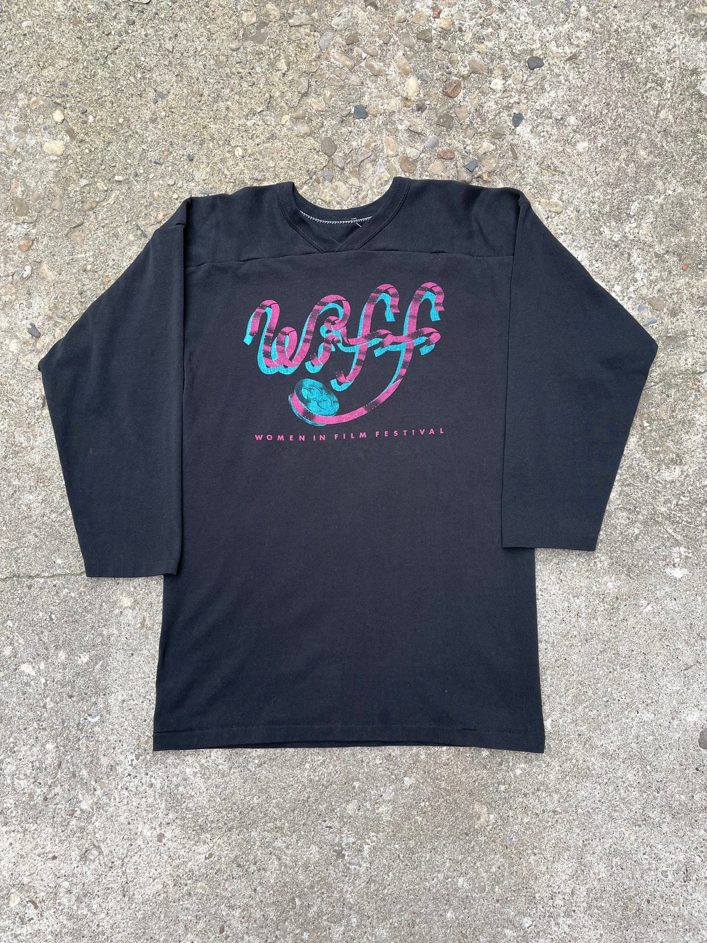 1980's Women in Film Festival (W.I.F.F.) Raglan Shirt - L