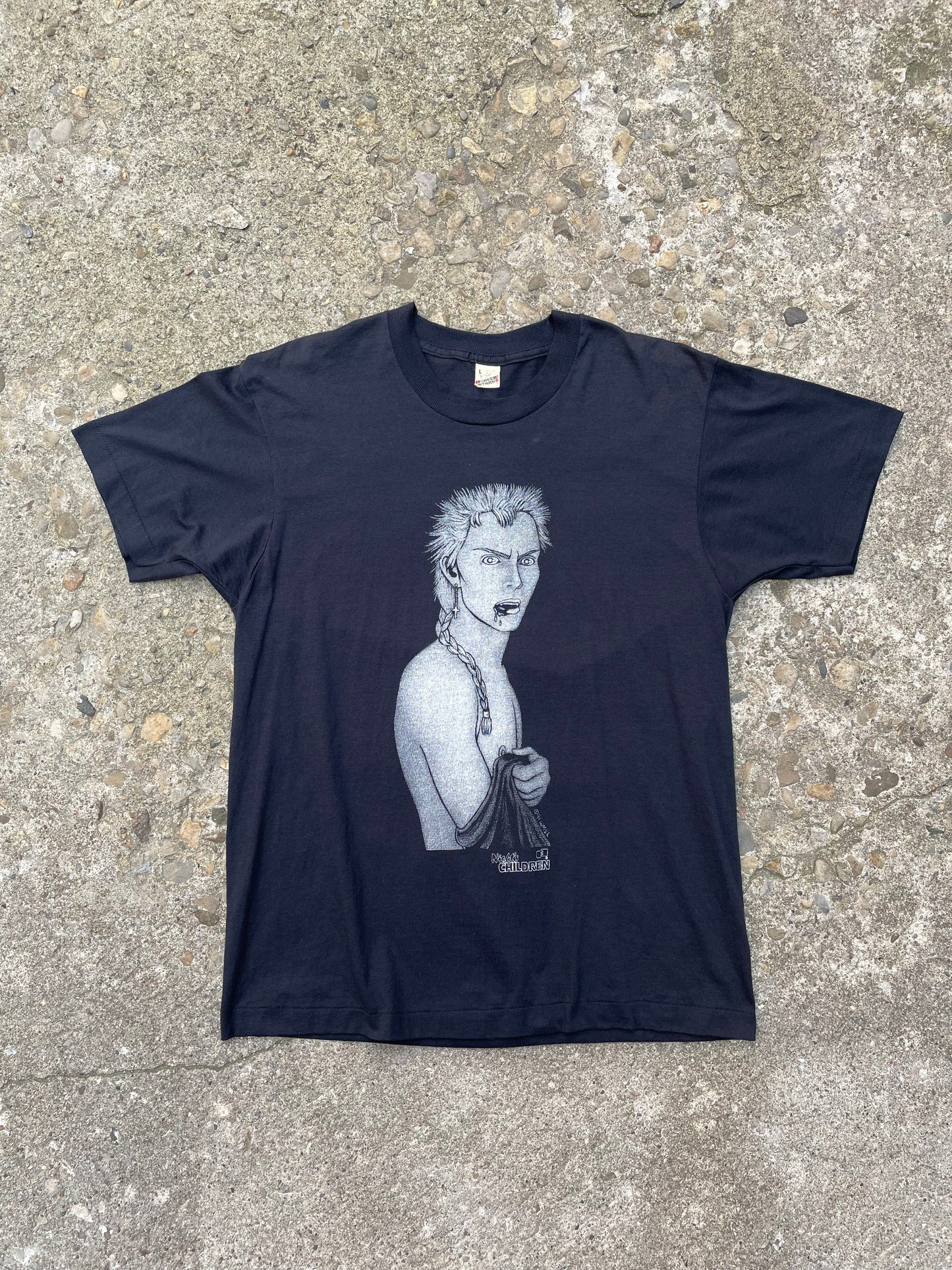1991 Night's Children Anime Graphic T-Shirt - L