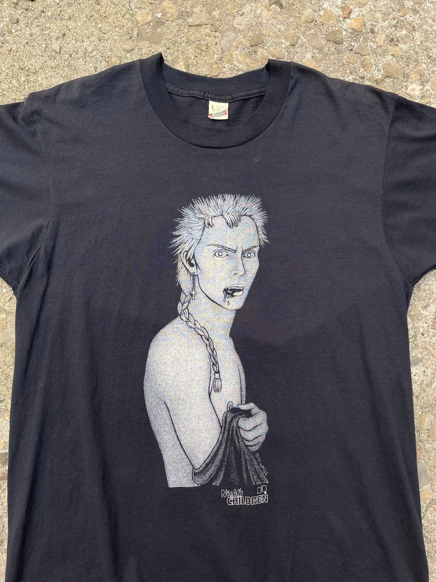 1991 Night's Children Anime Graphic T-Shirt - L