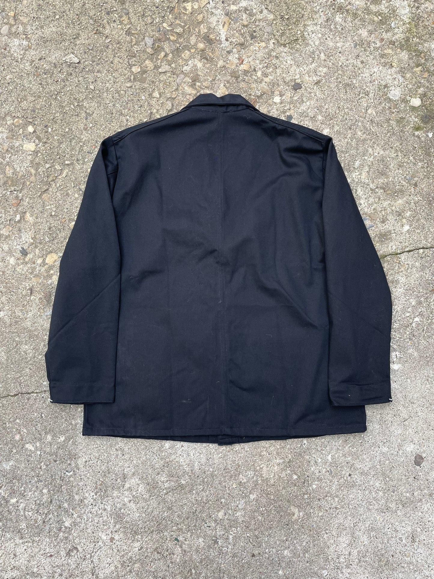 1970's J.P. Hammill Black Canvas Chore Coat - XL