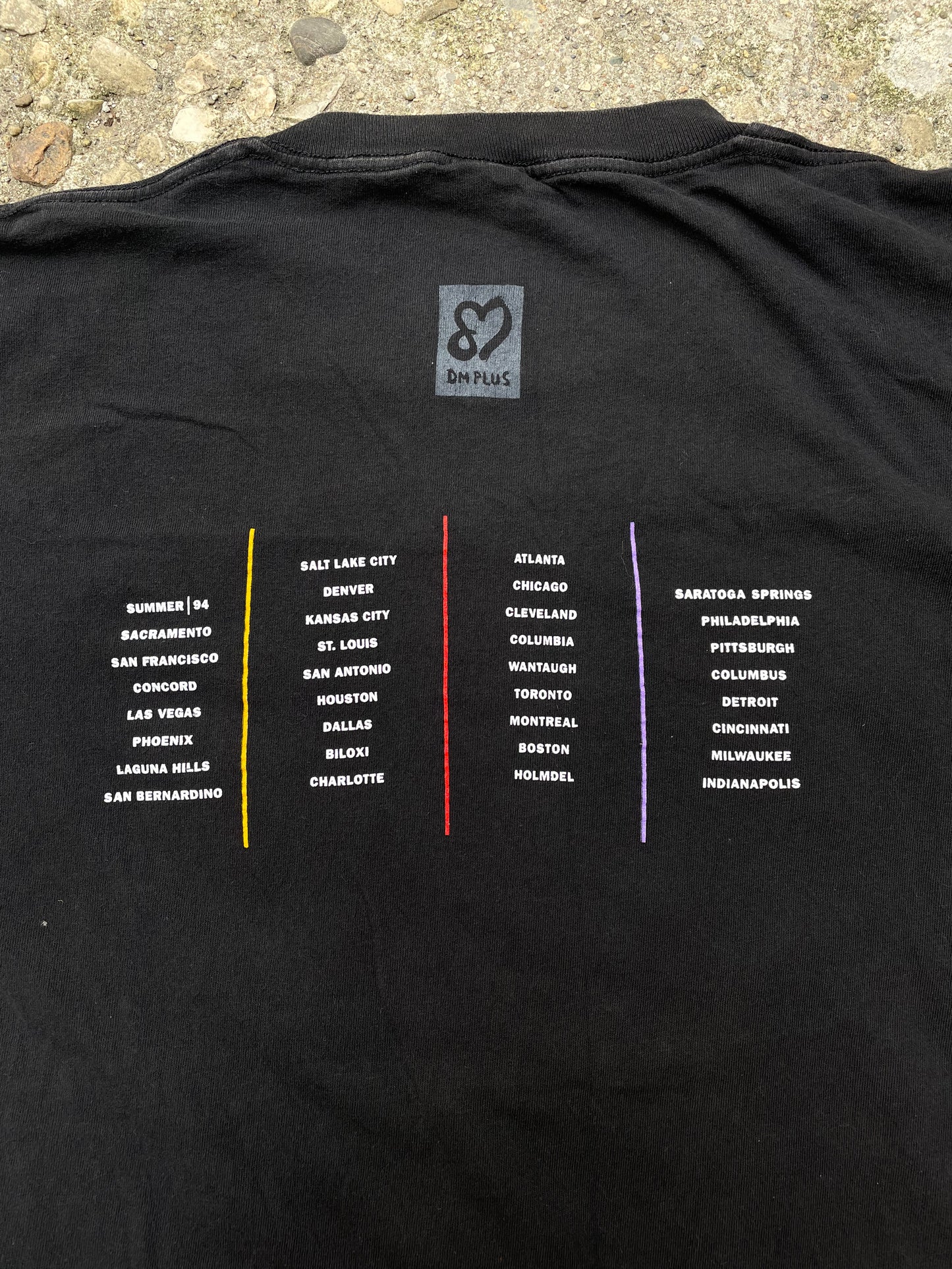 1994 Depeche Mode 'DM Plus' Summer Tour Band T-Shirt - XL