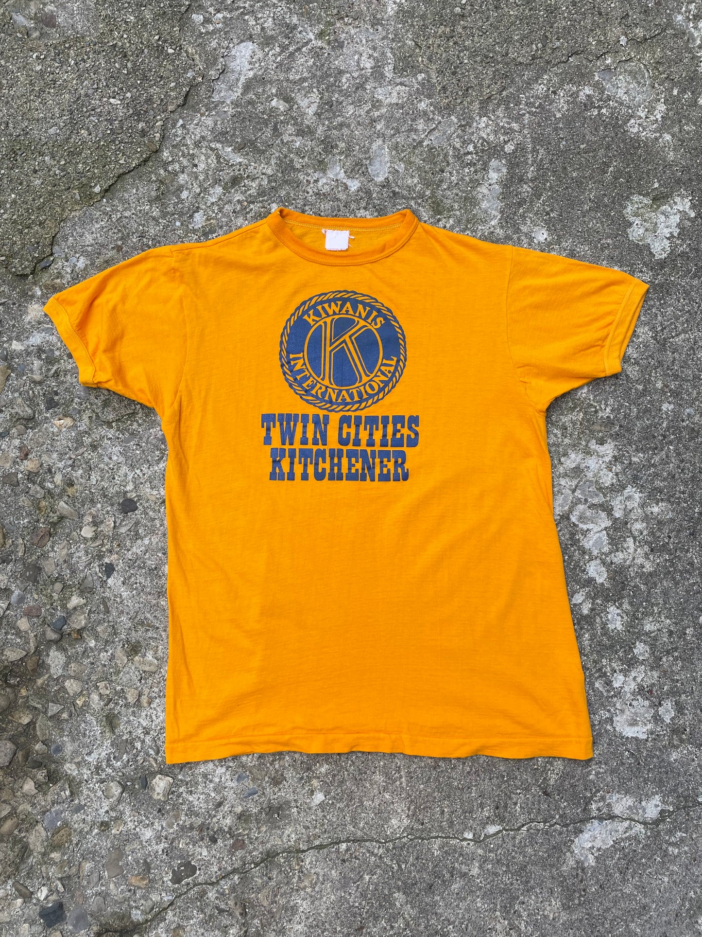 1980's Twin Cities Kitchener Graphic Ringer T-Shirt - L