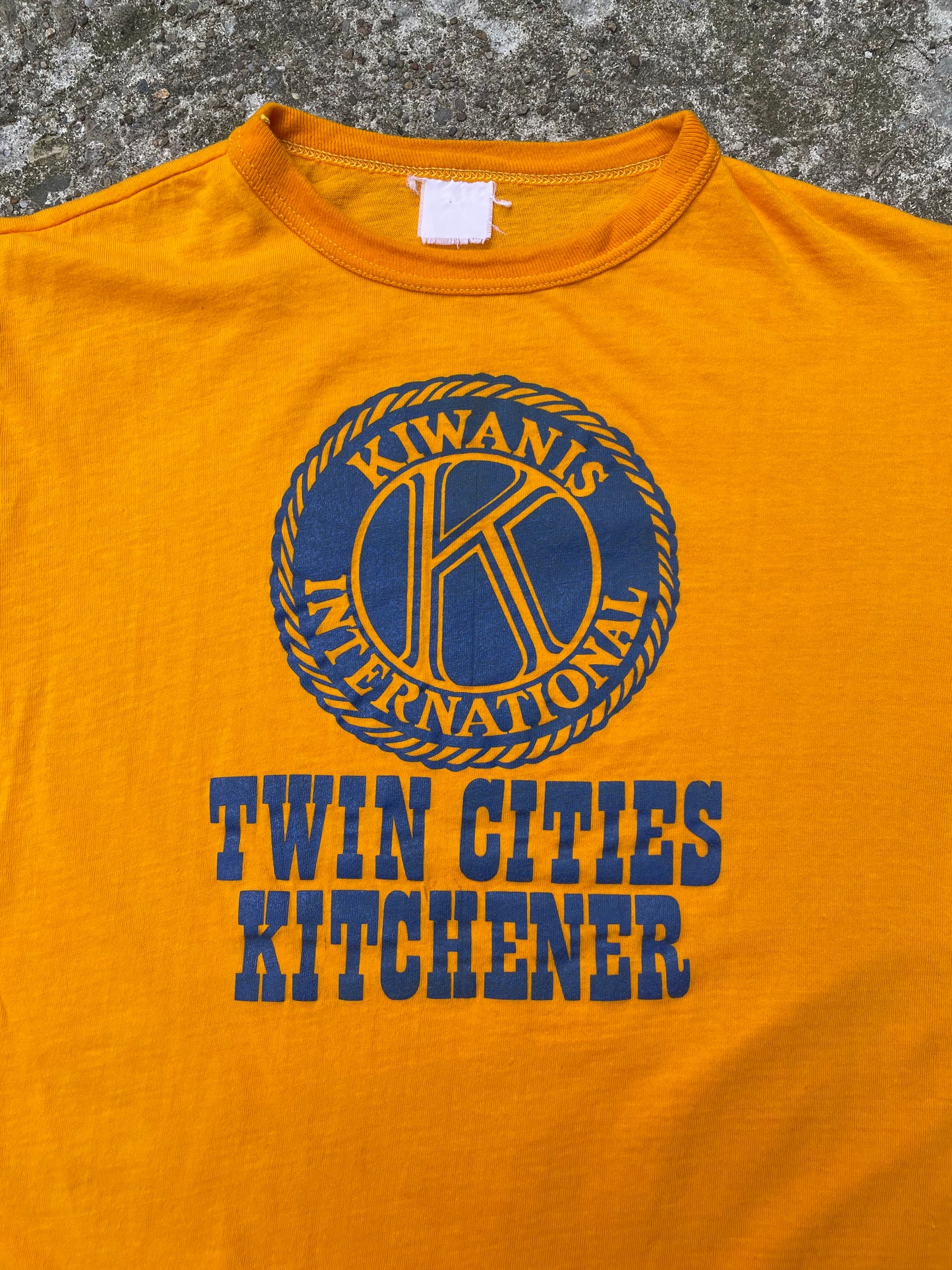 1980's Twin Cities Kitchener Graphic Ringer T-Shirt - L