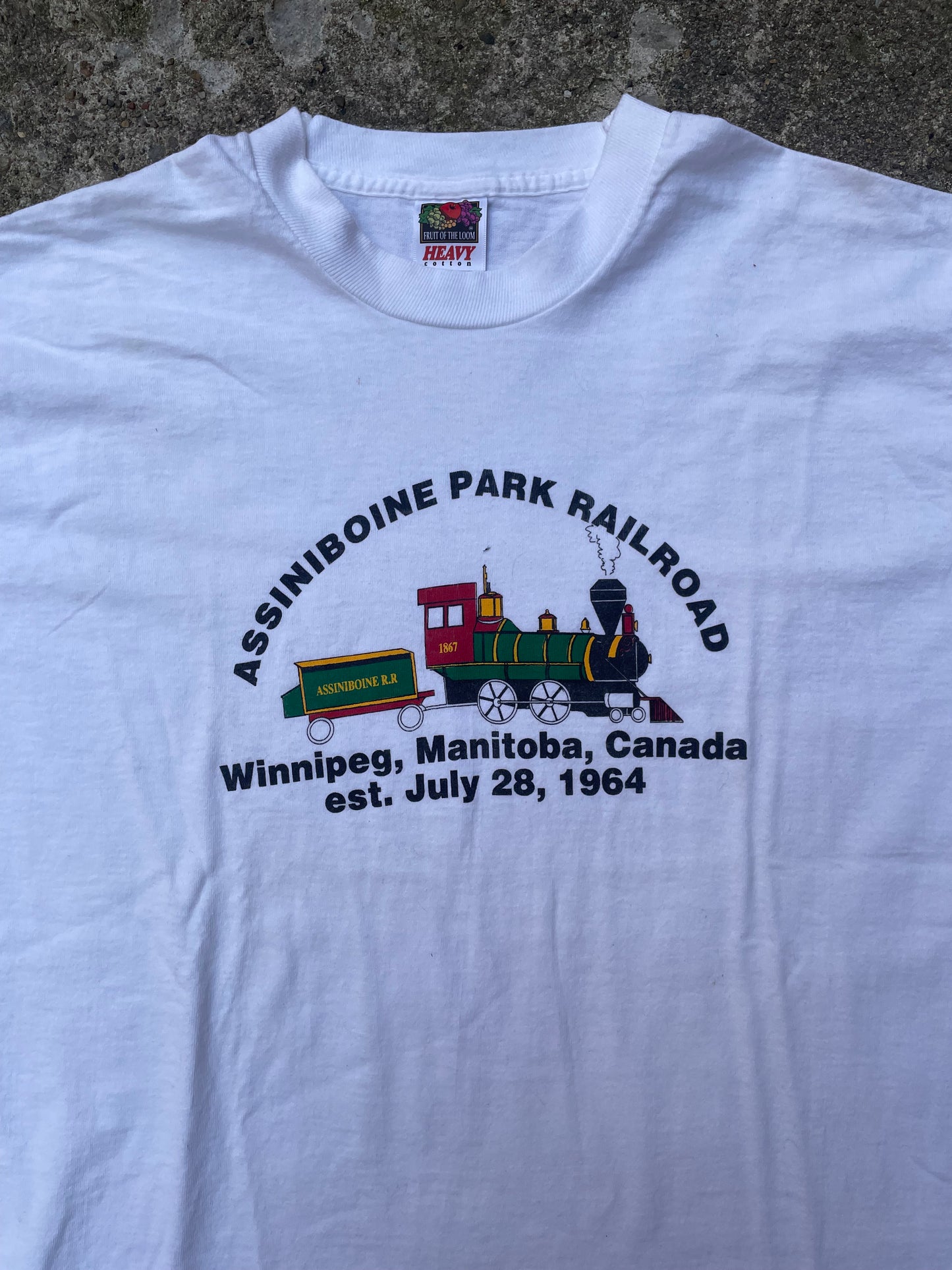 1990's Assiniboine Park Railroad Graphic T-Shirt - L
