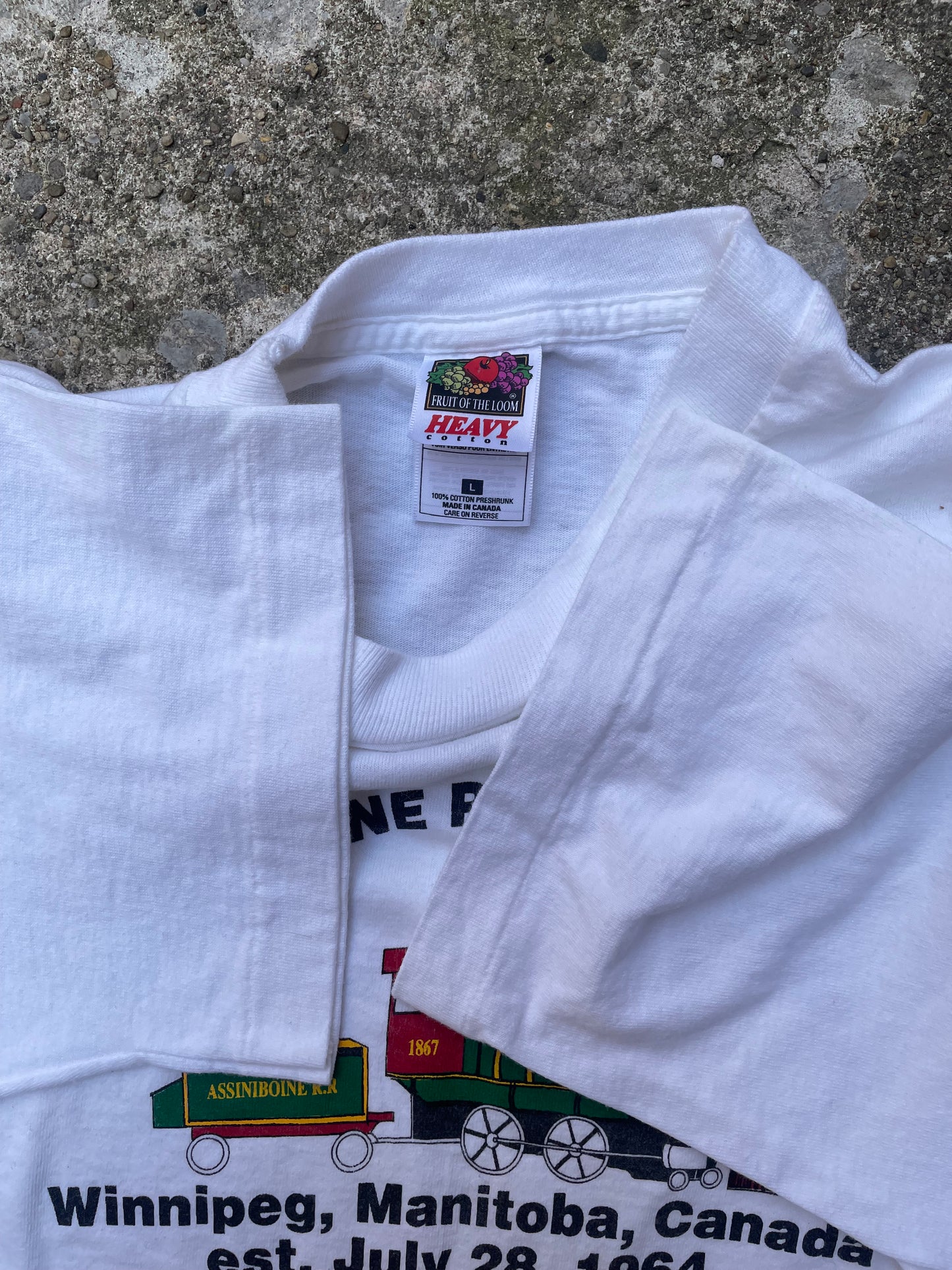 1990's Assiniboine Park Railroad Graphic T-Shirt - L